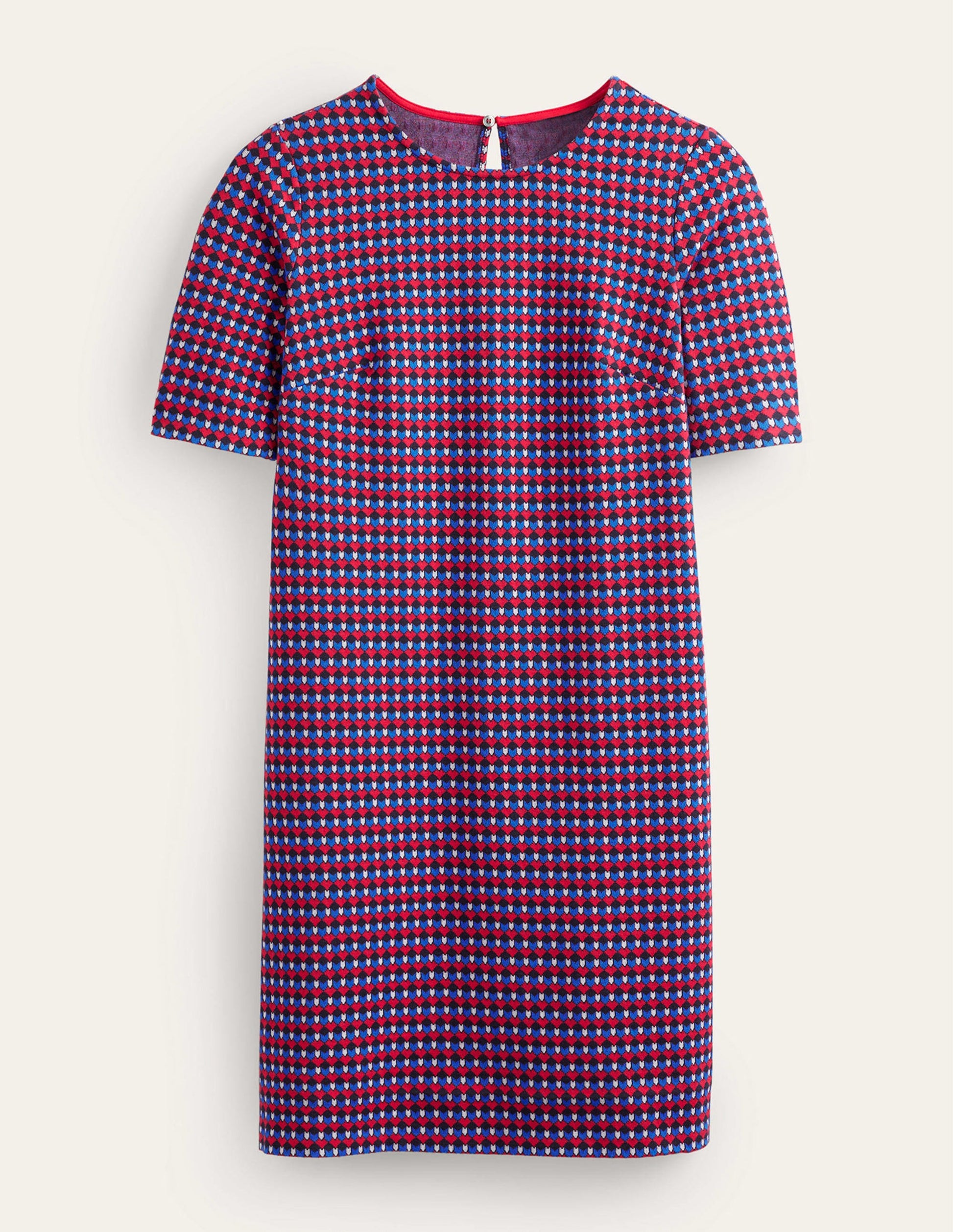 Ivy Jacquard Jersey Dress-Salsa, Terrace Geo-5