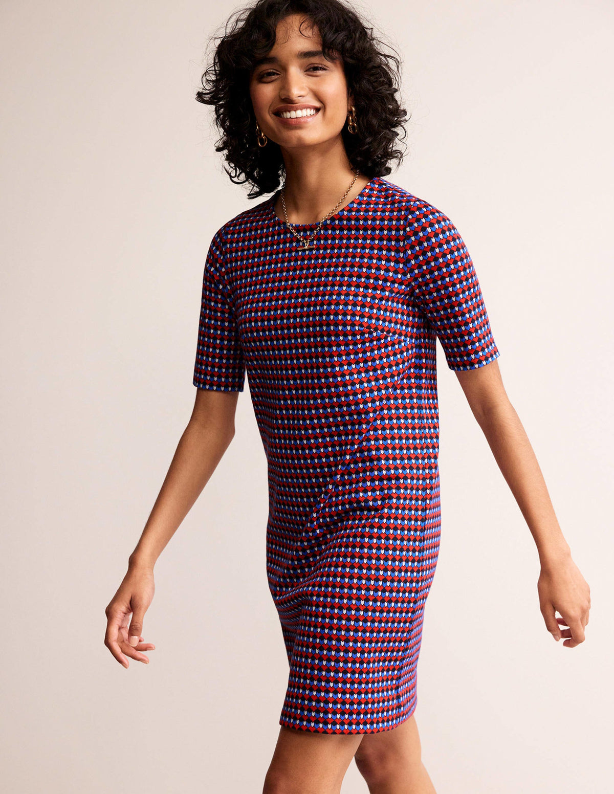 Ivy Jacquard Jersey Dress-Salsa, Terrace Geo-4
