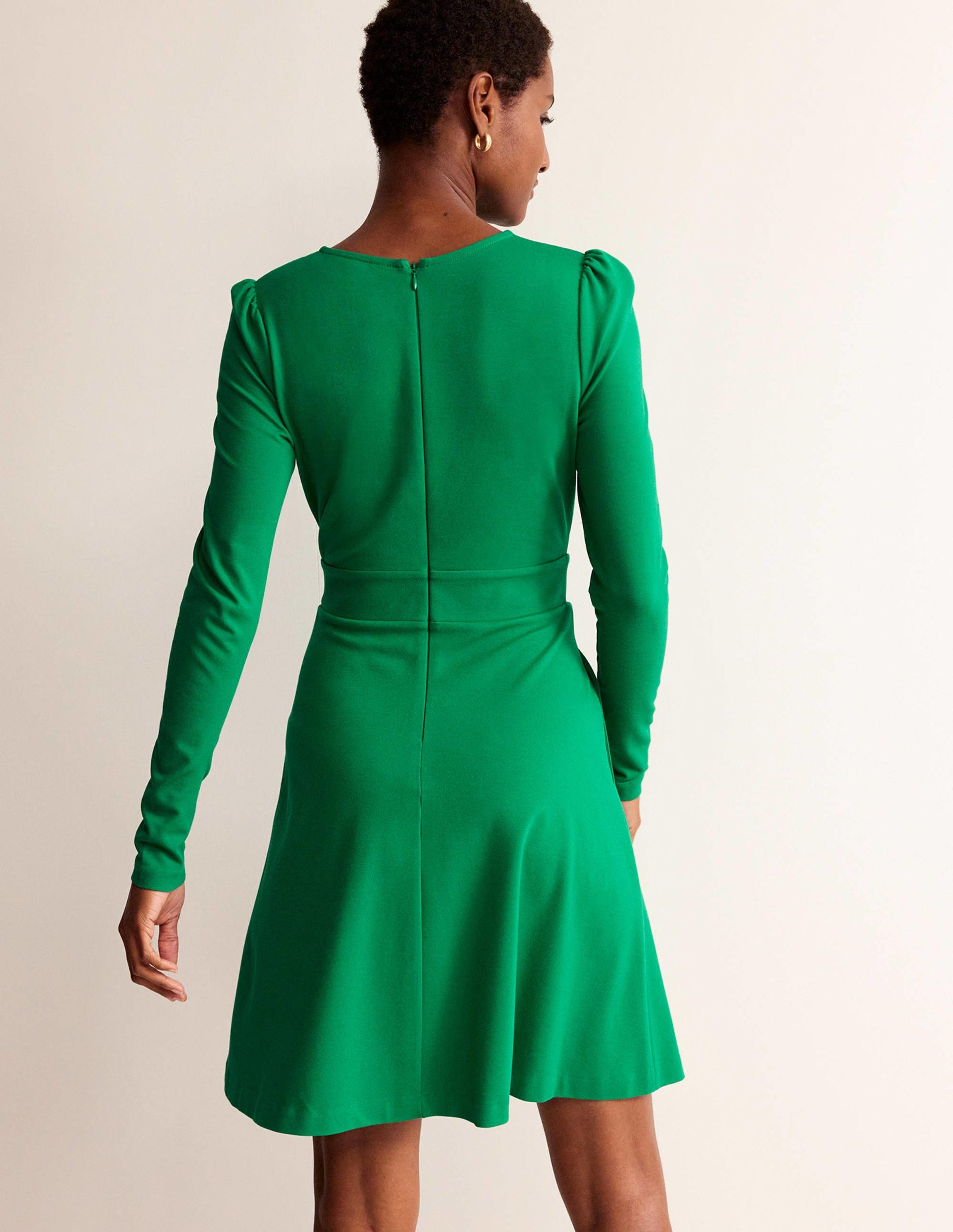 Sabrina Ponte-Kleid-Veridiangrün-3