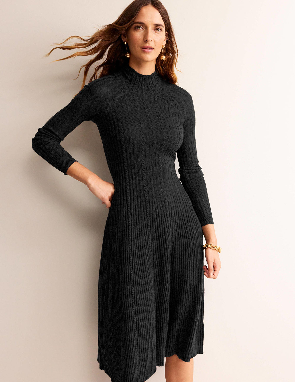 Tessa Strickkleid-Schwarz - Image 4