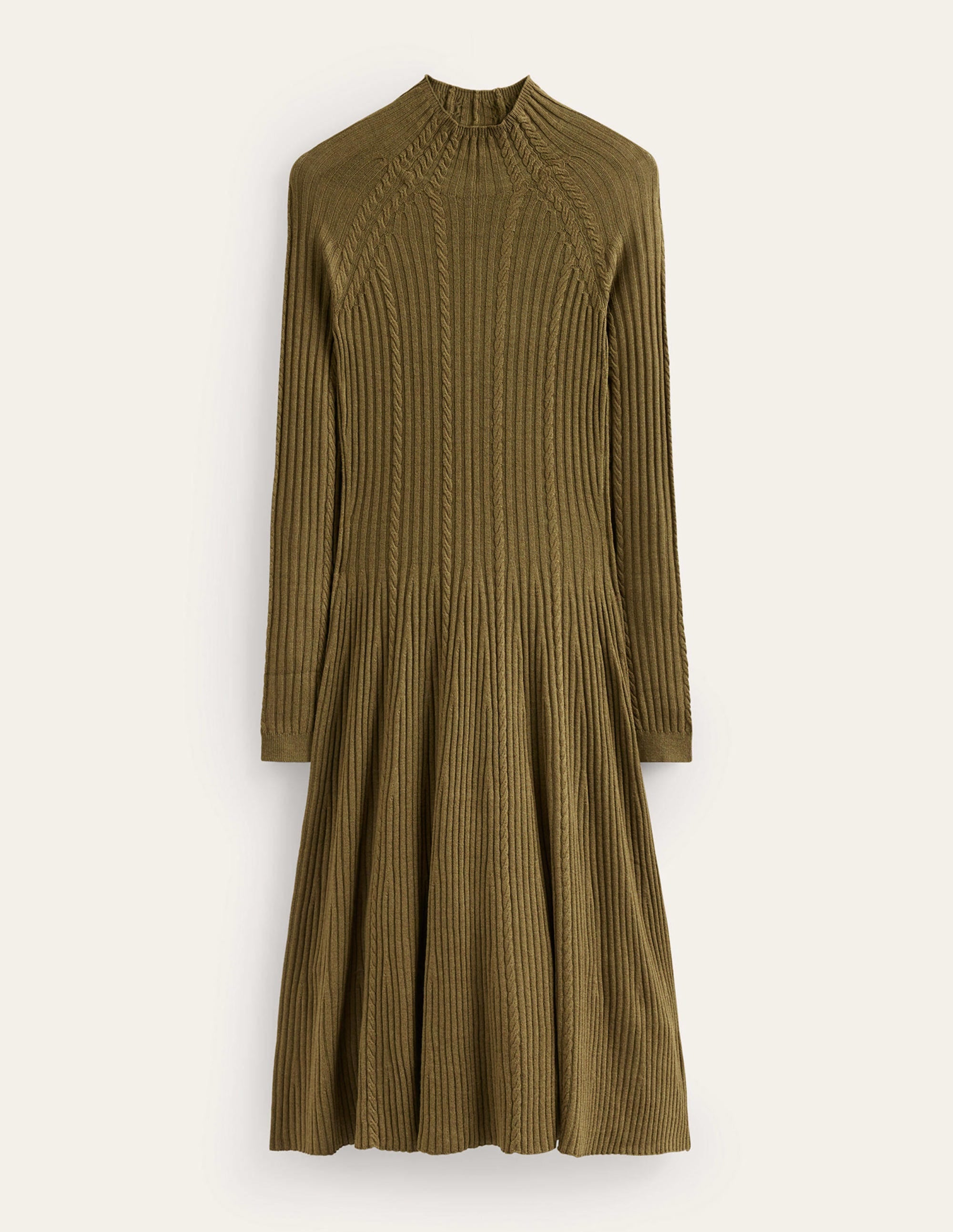 Robe Tessa en maille-Mousse foncée - Image 6