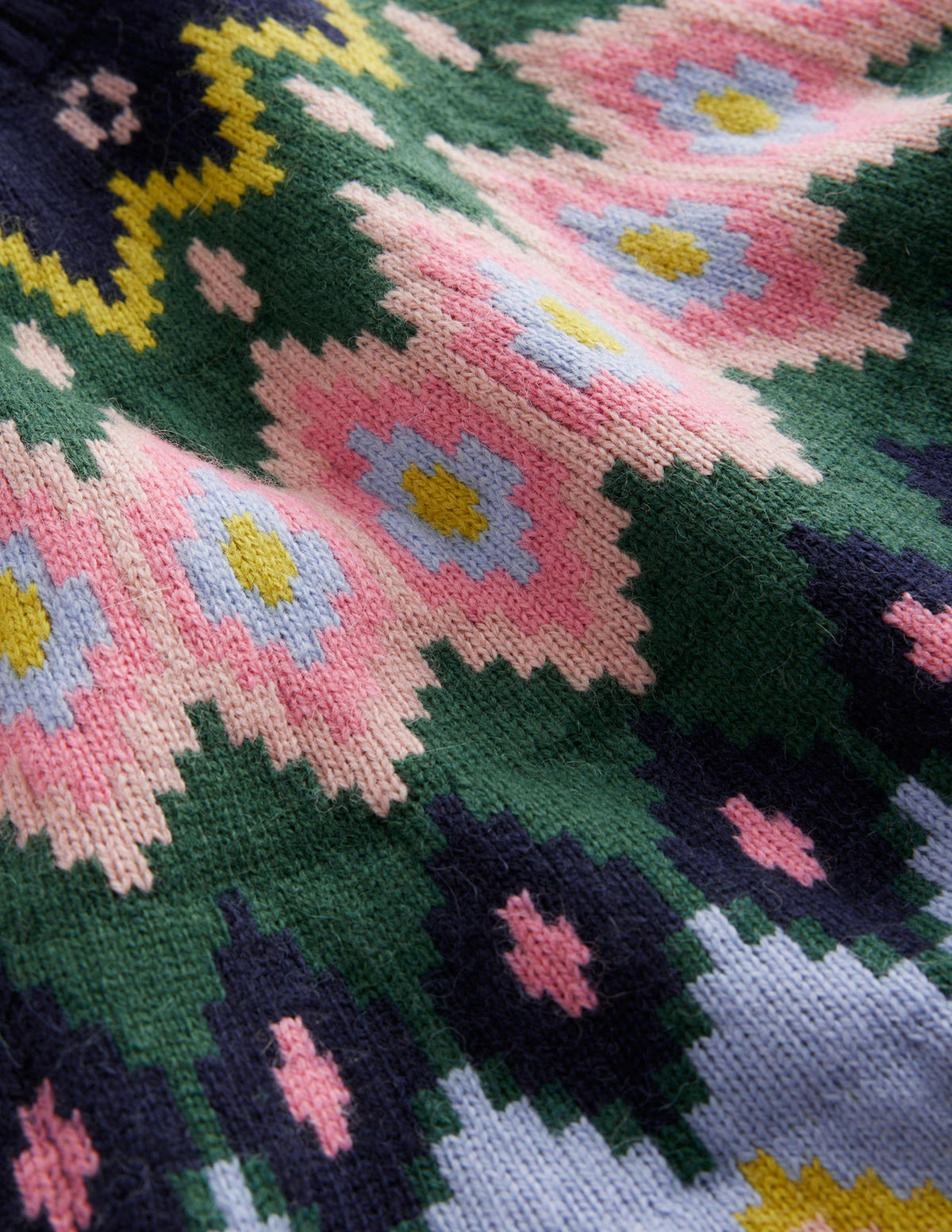 Edith Fair-Isle-Strickkleid-Marineblau - Image 9
