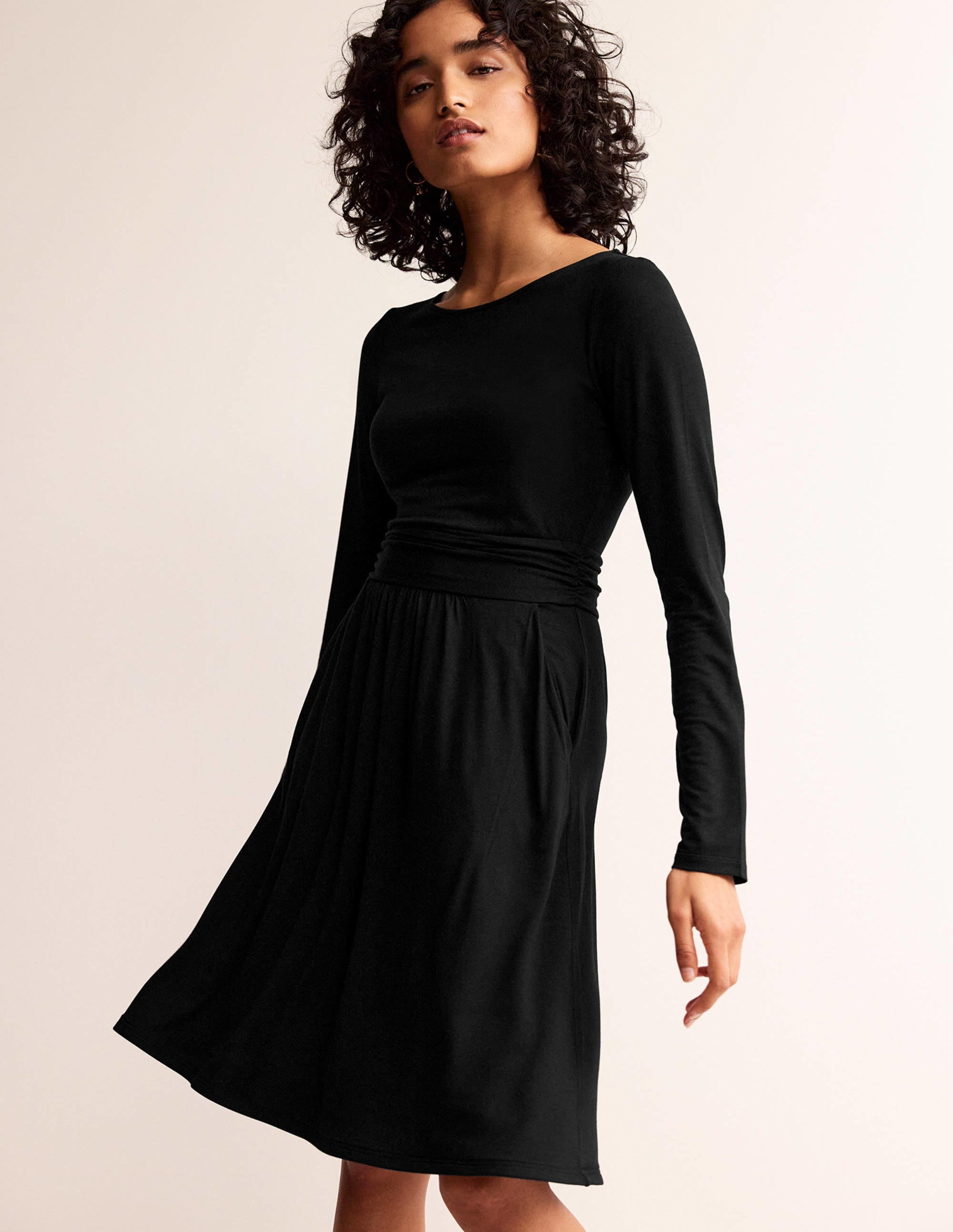 Robe Abigail en jersey-Noir - Image 1