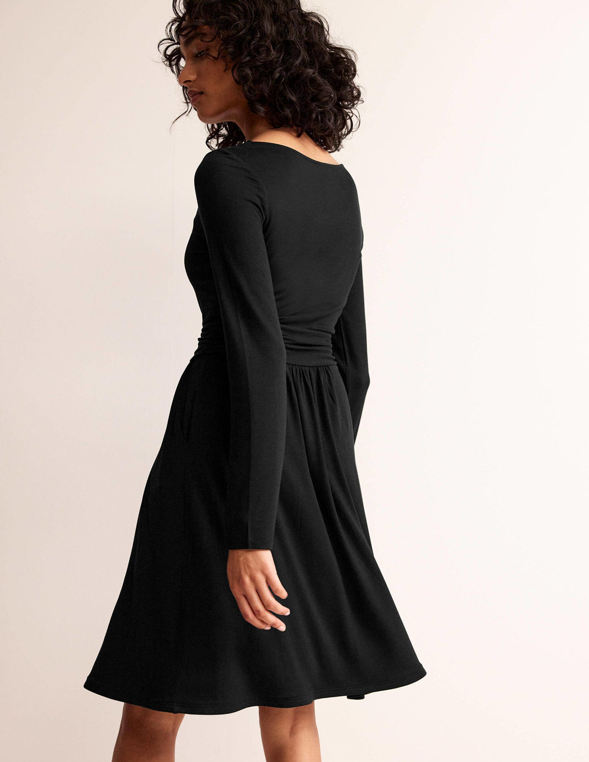 Robe Abigail en jersey-Noir - Image 3