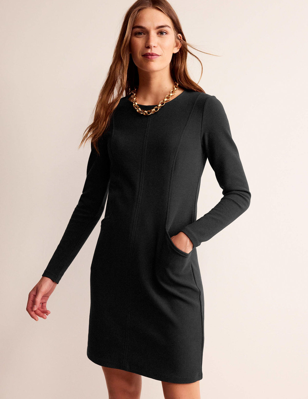 Ellen Ottoman-Kleid-Schwarz - Image 1