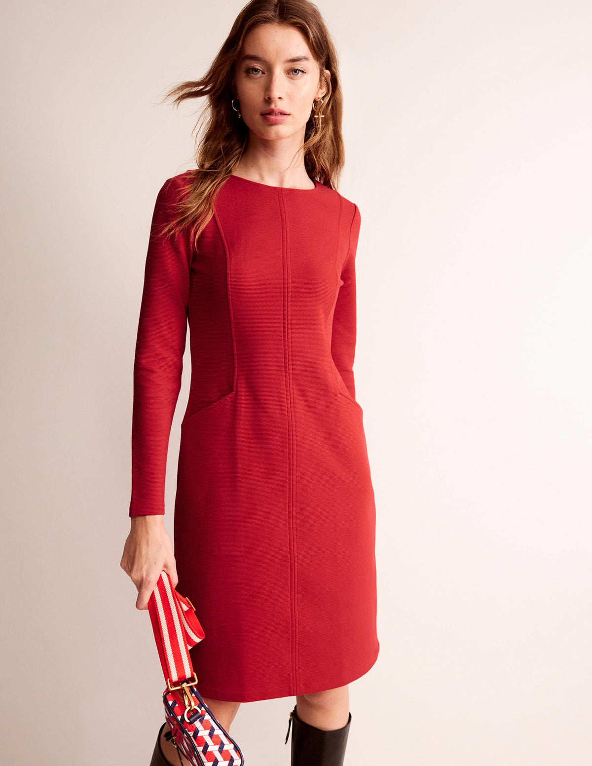 Ellen Ottoman-Kleid-Salsa - Image 1