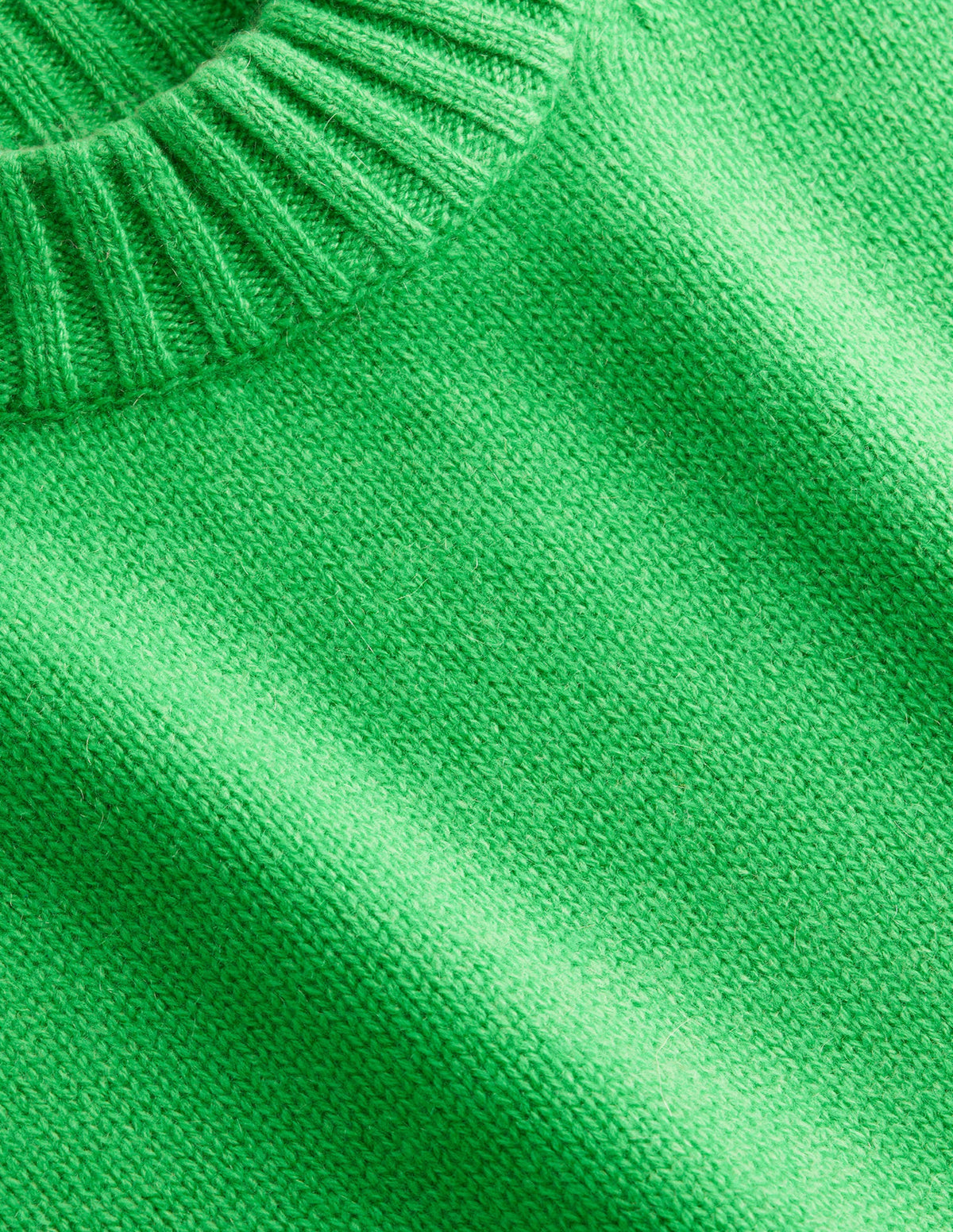Débardeur col rond en cachemire épais-Vert pigment-7