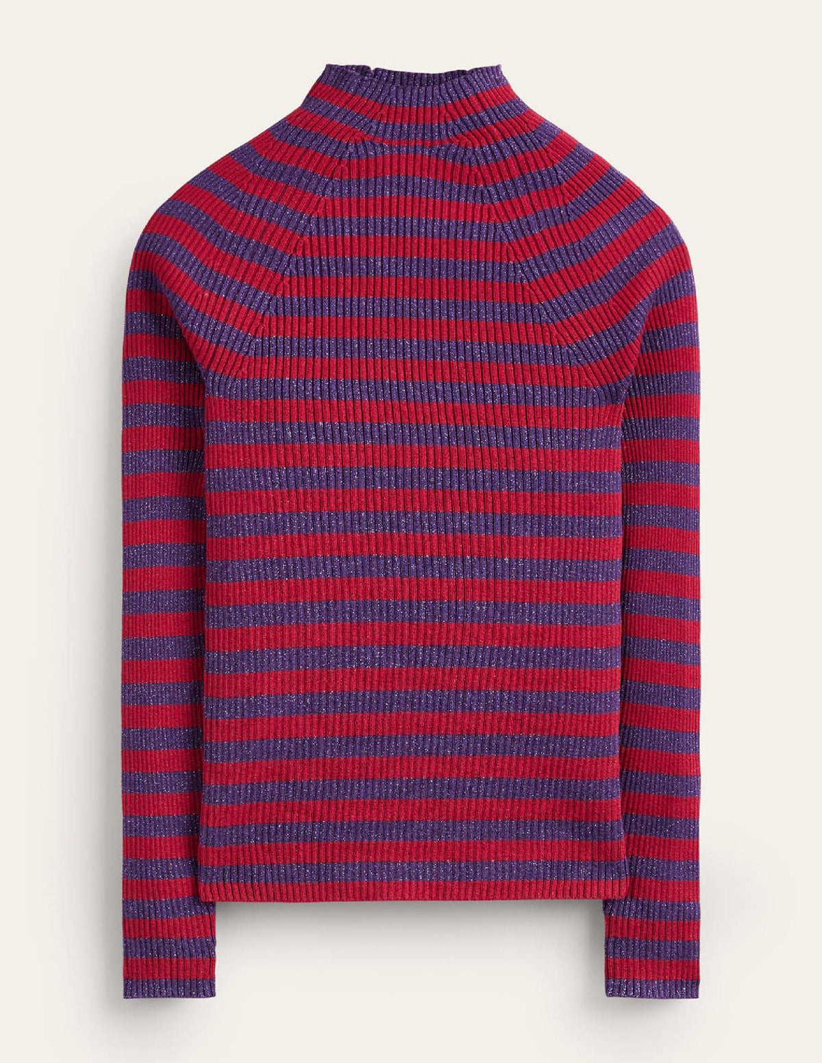 Matilda Glitzer-Pullover-Sattes Violett und Dunkelrot - Image 5