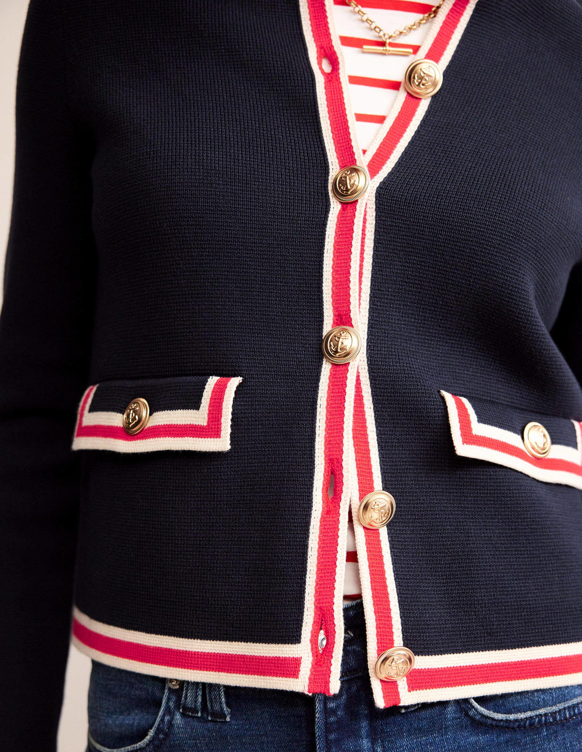 Veste Holly en maille-Bleu marine-2