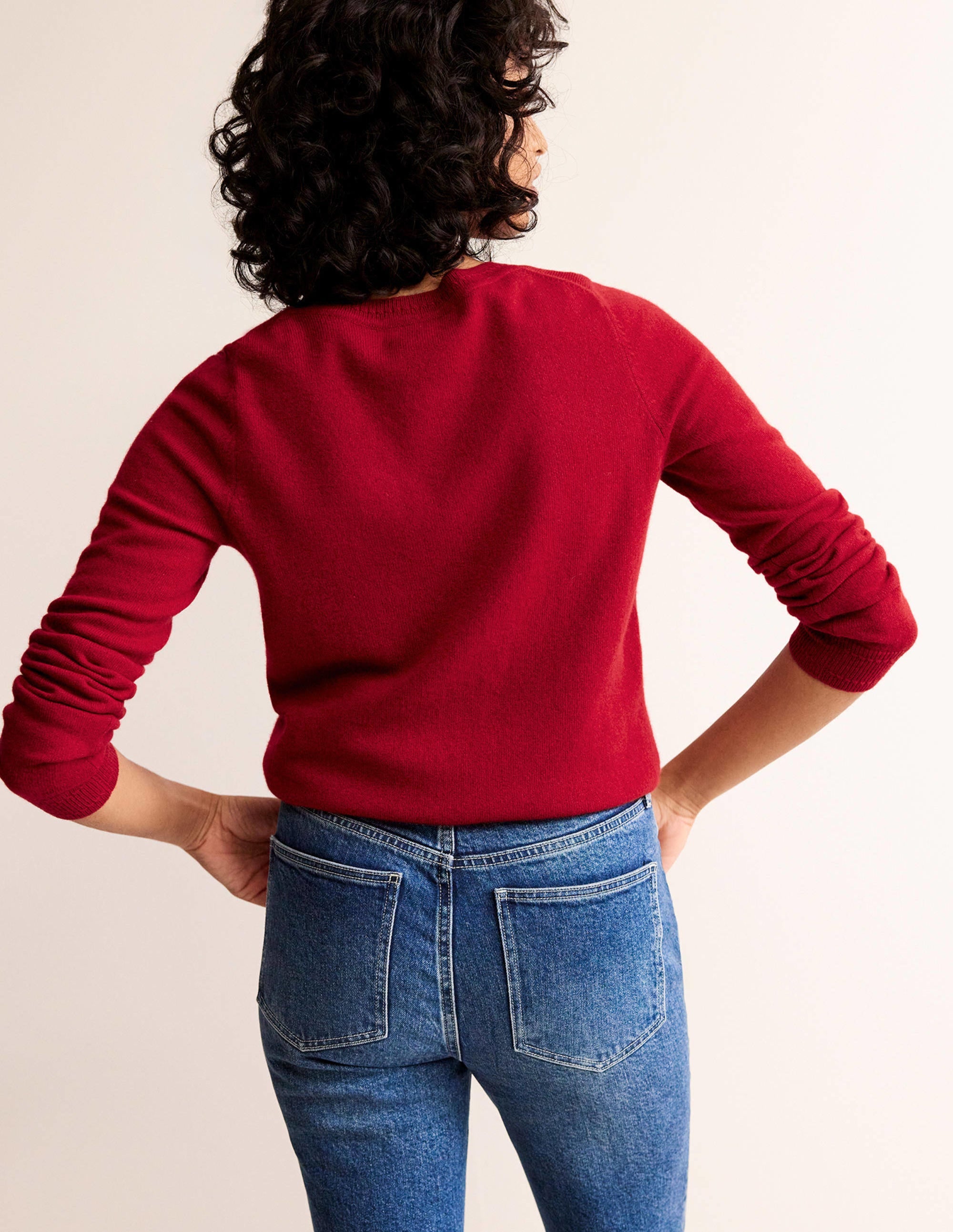 Eva Kaschmirpullover mit V-Ausschnitt-Salsa - Image 3