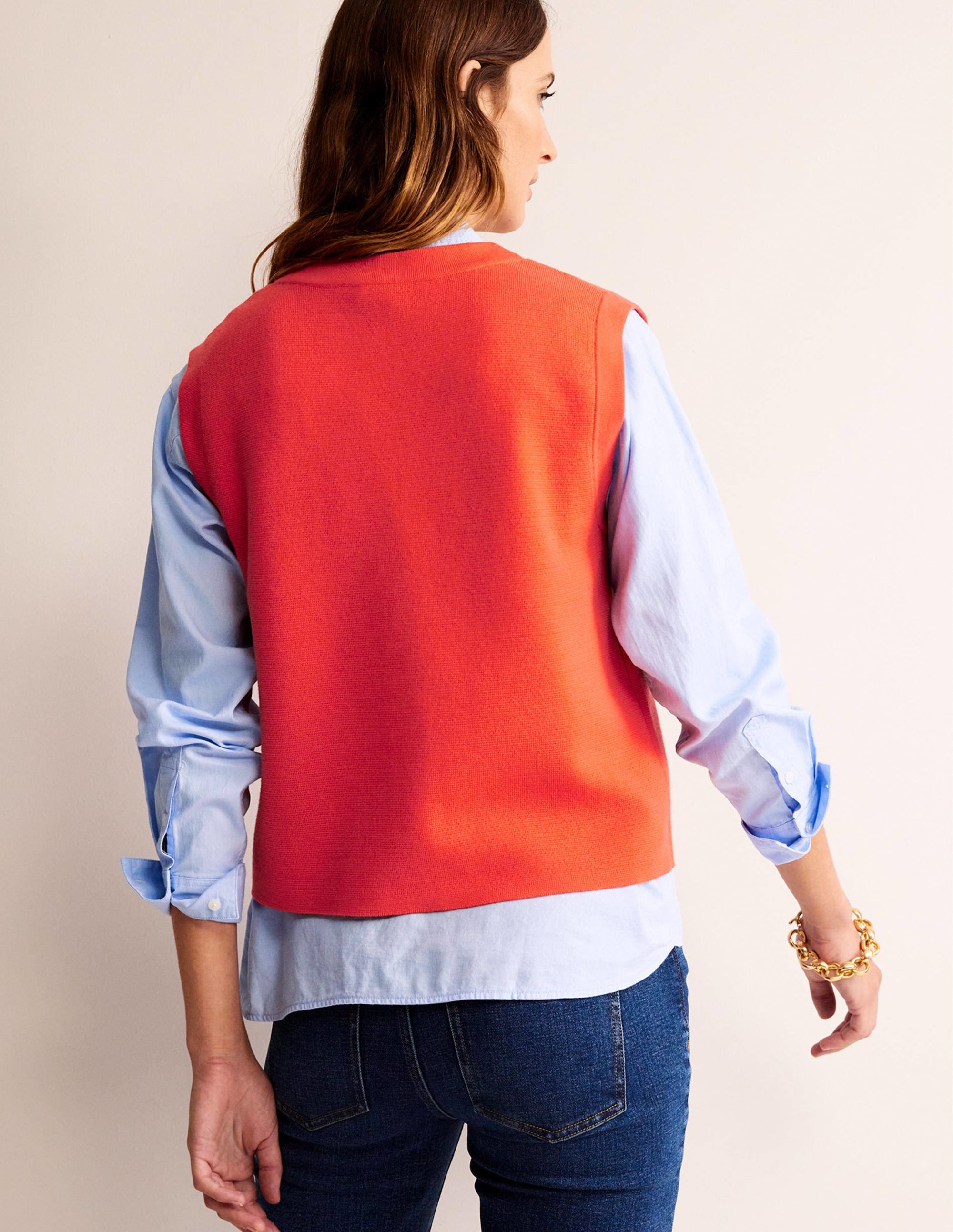 Cardigan-Top-Fiesta-Orange - Image 3