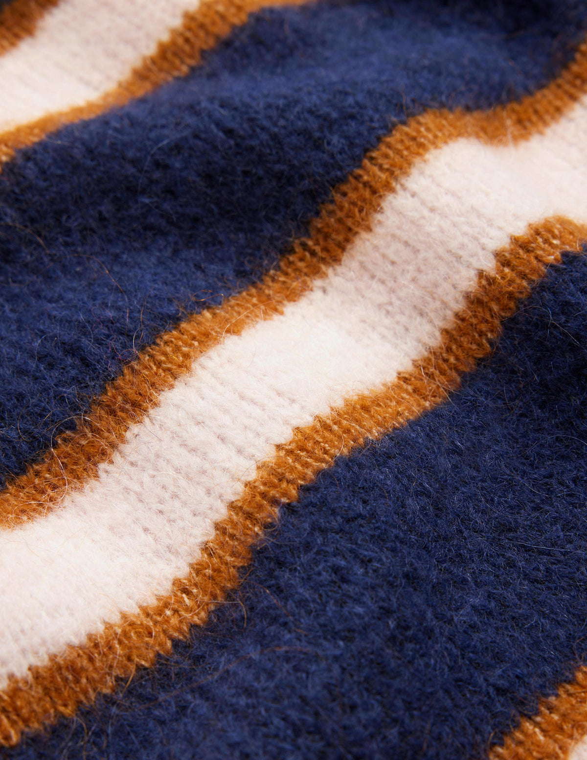 Pull duveteux décontracté Rosemary-Bleu marine foncé et Citrouille - Image 11