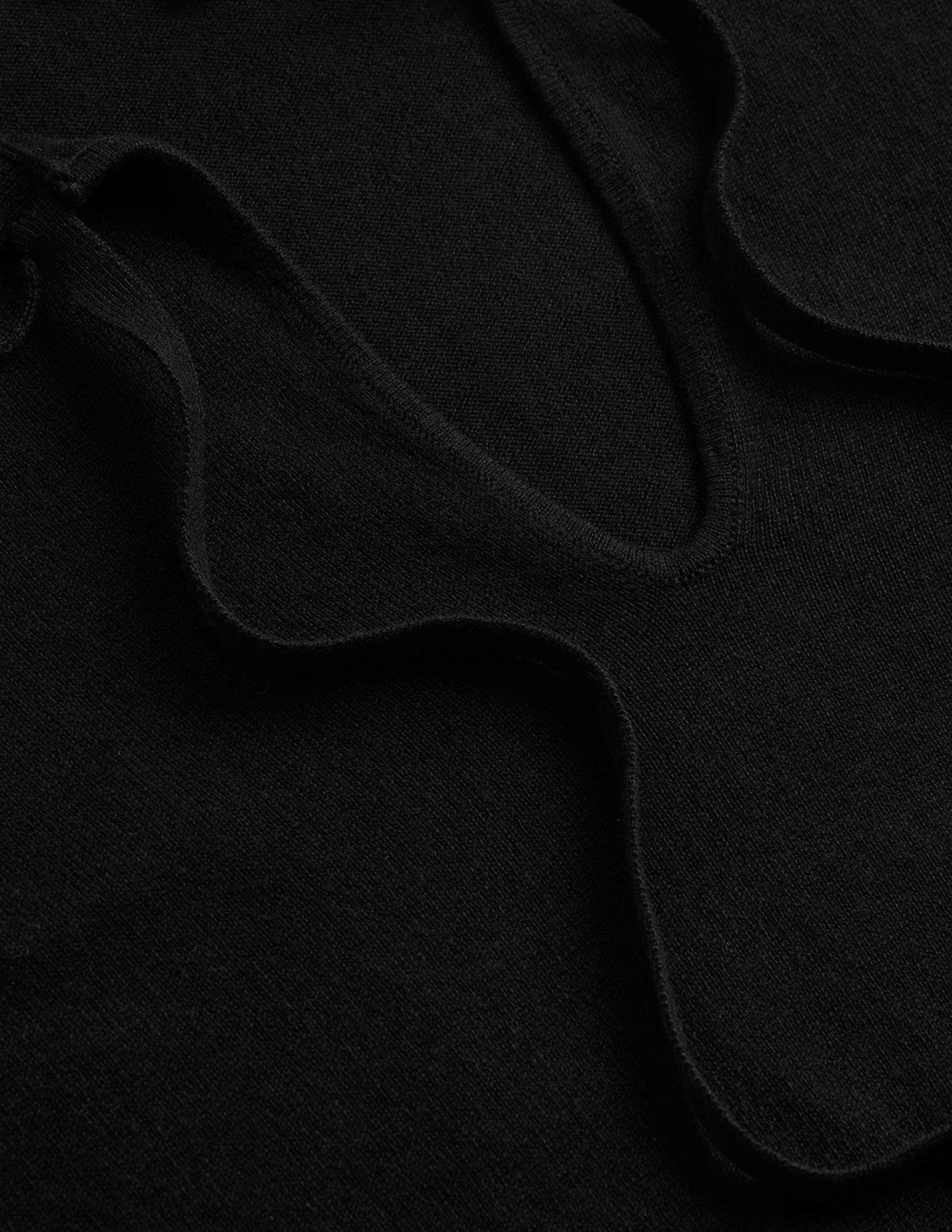 Pullover mit Rüschen und Kragen zum Binden-Schwarz - Image 6