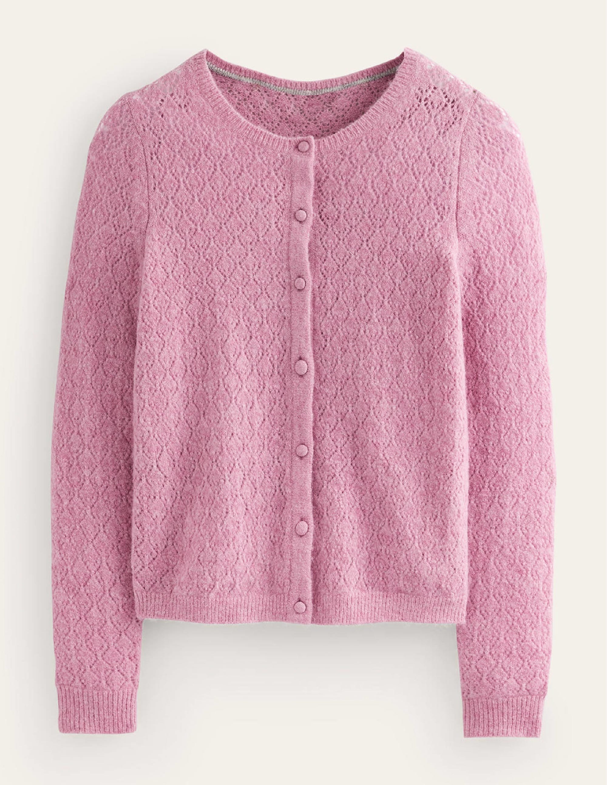 Cardigan duveteux en pointelle-Bonbon acidulé à la fraise - Image 11