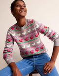 Edie Fair-Isle-Pullover-Naturliebhaber
