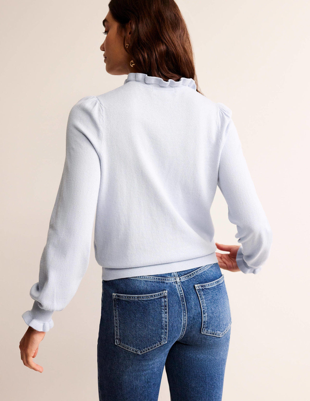 Strickjacke mit Rüschenkragen-Opal-3