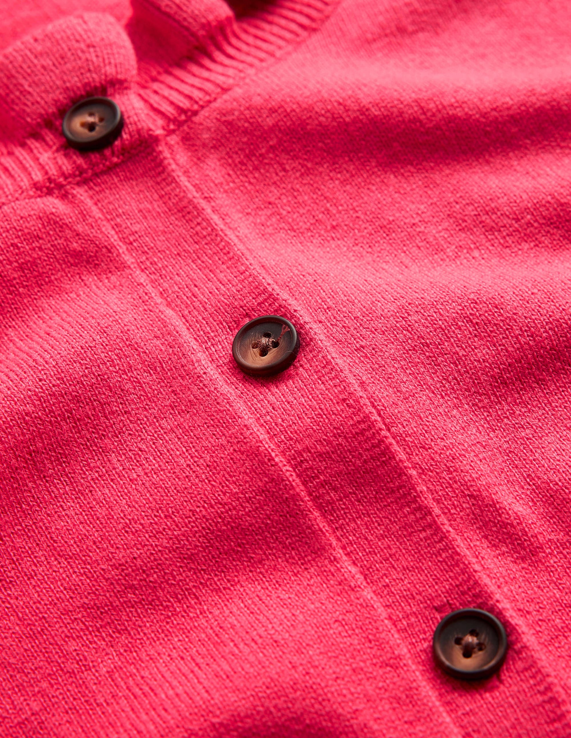 Ruffle-Neck Cardigan-Raspberry - Image 7