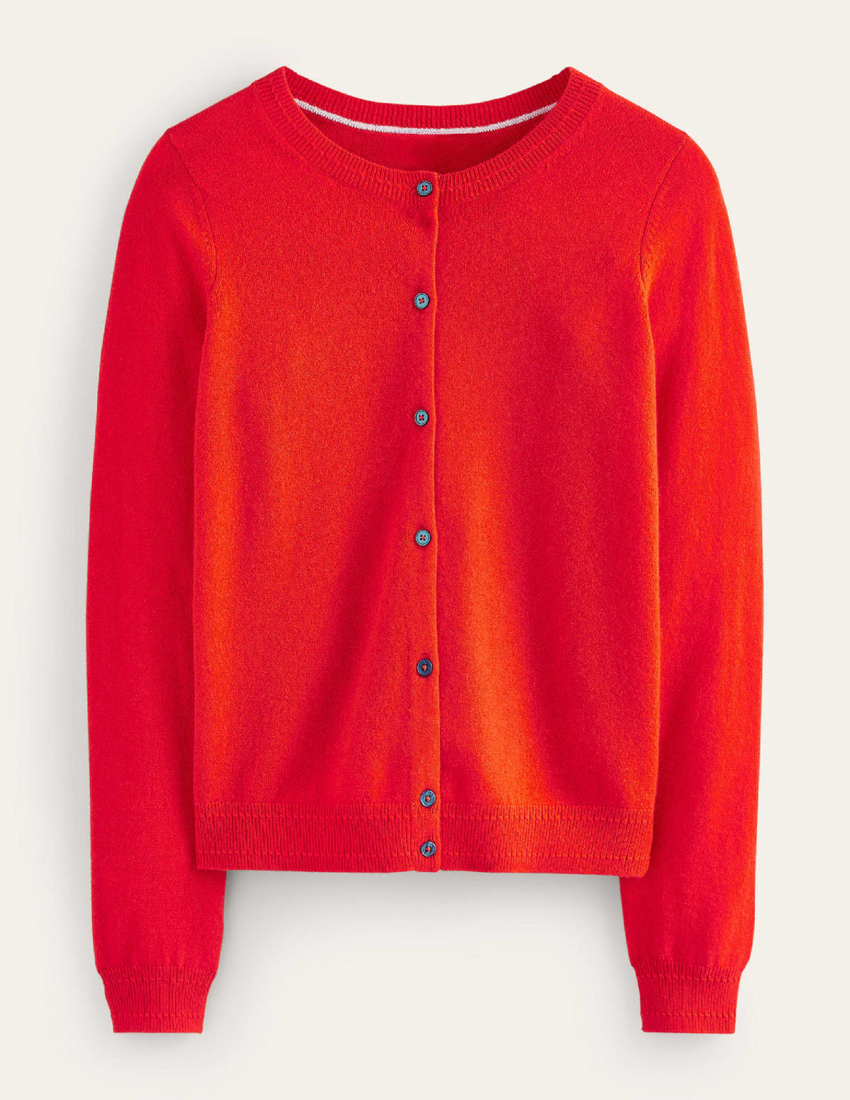 Eva Kaschmir-Strickjacke mit Rundhalsausschnitt-Fiesta-Orange-6