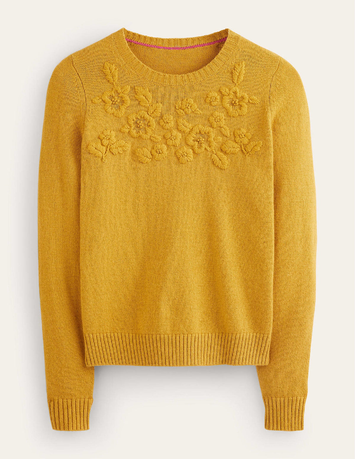 Pullover mit Rundhalsausschnitt und Stickerei-Dijon-6