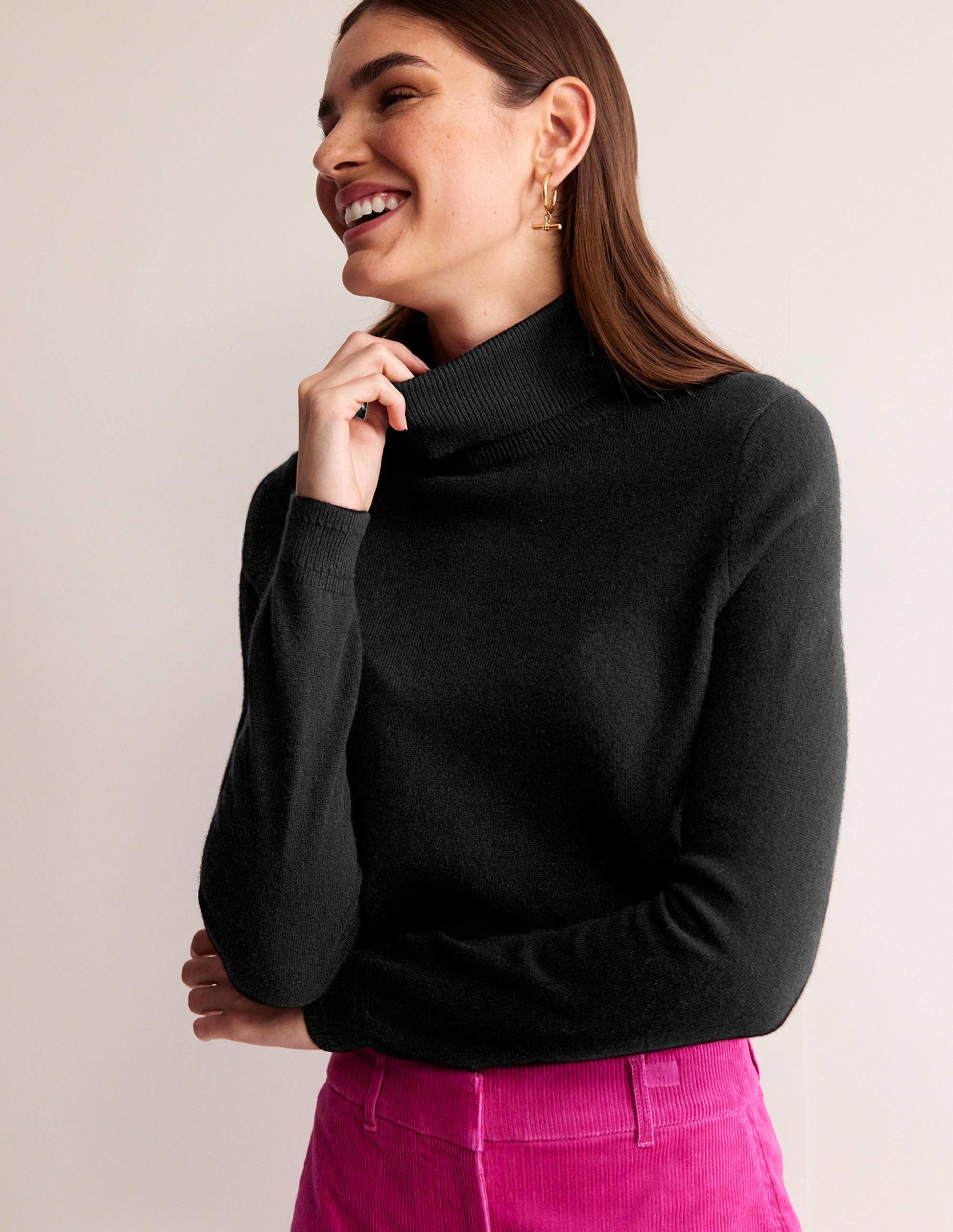 Pull Eva col roulé en cachemire-Noir-4