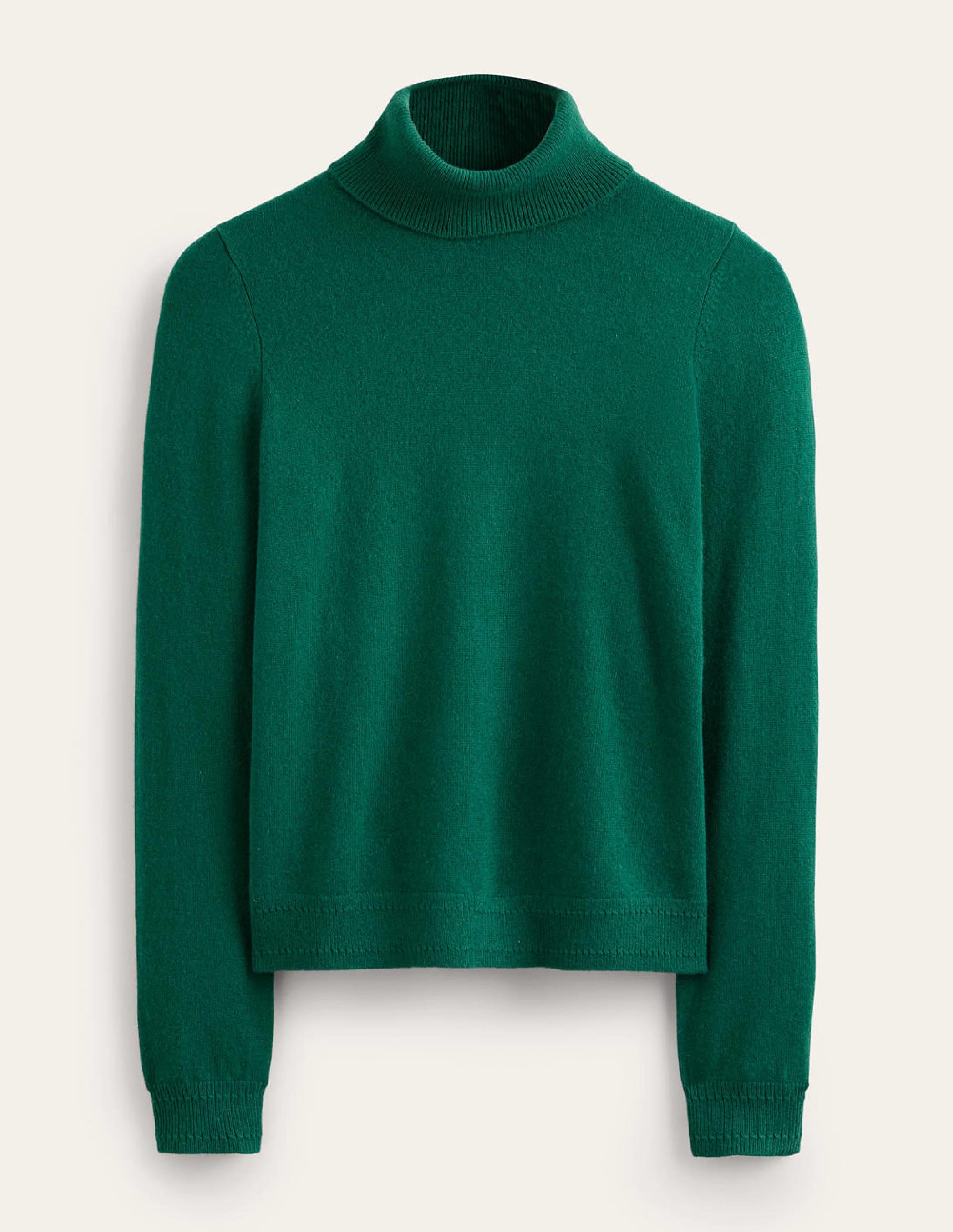 Eva Rollkragenpullover aus Kaschmir-Dunkles Waldgrün - Image 6