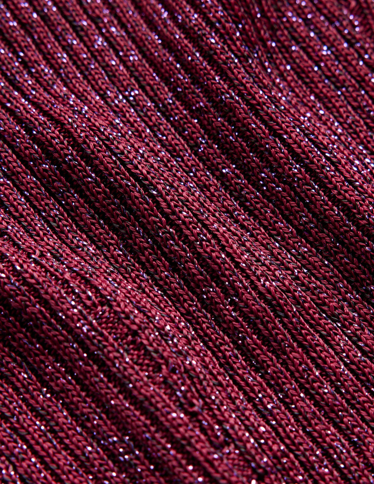 Party-Pullover aus glitzerndem Rippstrick-Zwetschgenbeere - Image 6