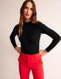 Pull Isadora côtelé-Noir