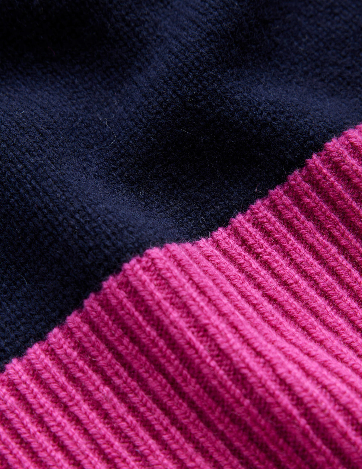 Olivia Merino Jumper-French Navy Colourblock-7