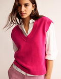 Olivia Merino-Pullunder-Kräftiges Rosa