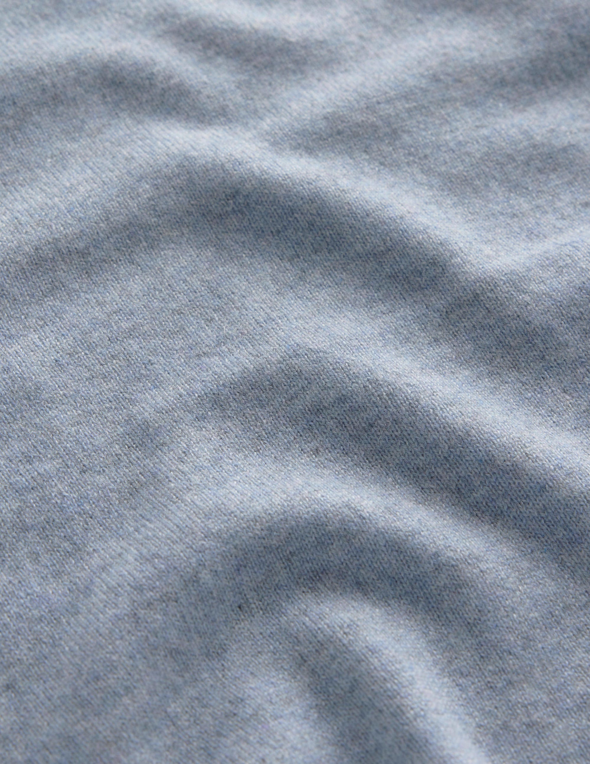 Kaschmirpullover mit Muschelsaum-Dämmerungsblau - Image 6