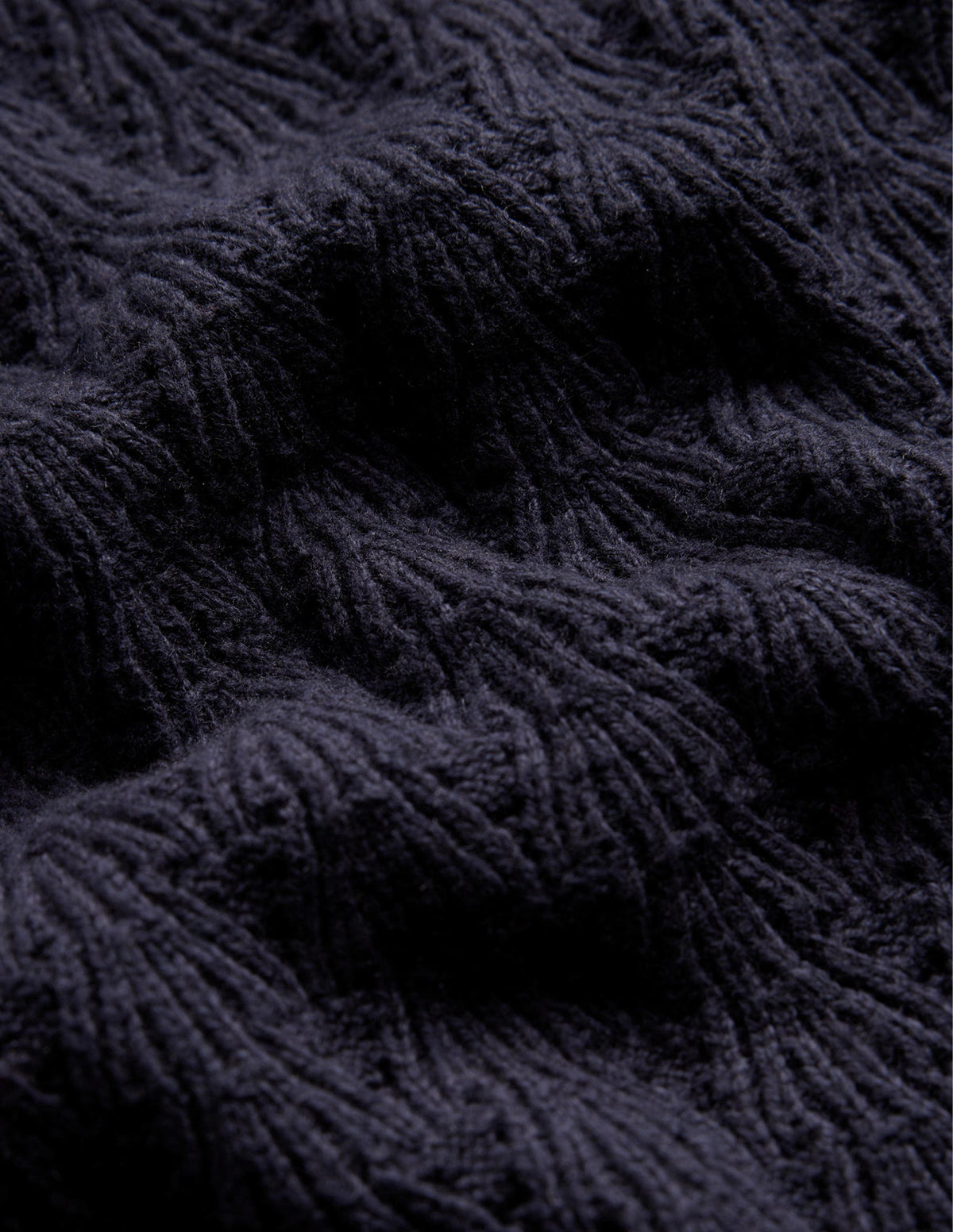 Pullover mit Pointelle-Stickerei-Marineblau - Image 6