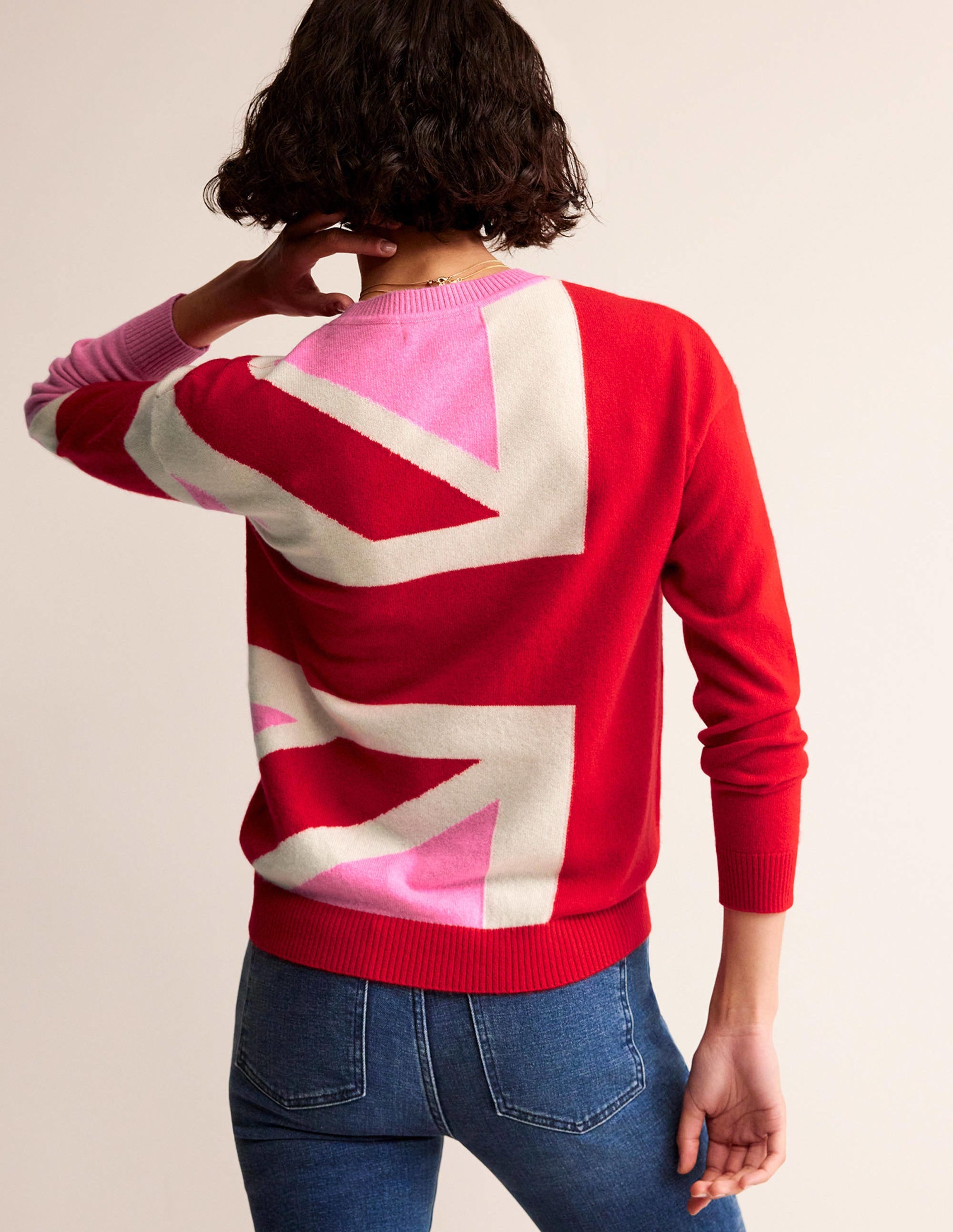 Lydia Kaschmirpullover-Kirschblüte Meliert - Image 3