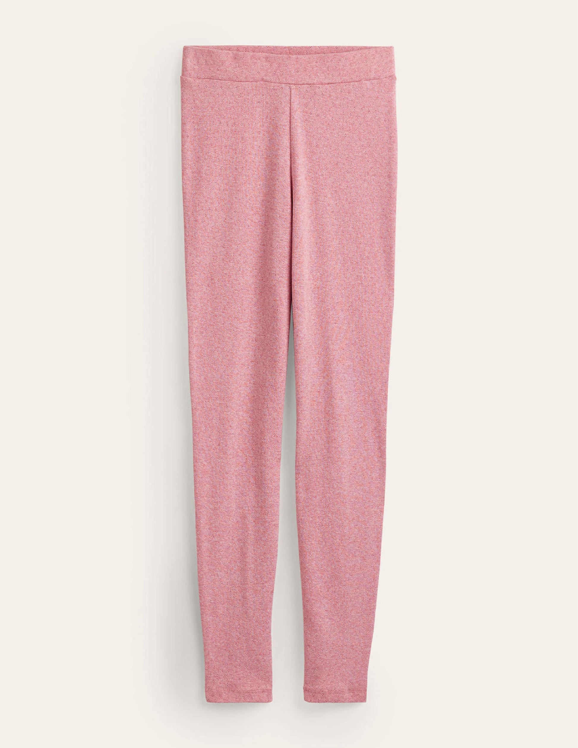 Pyjama-Leggings aus Jersey-Hellrosa Meliert-5