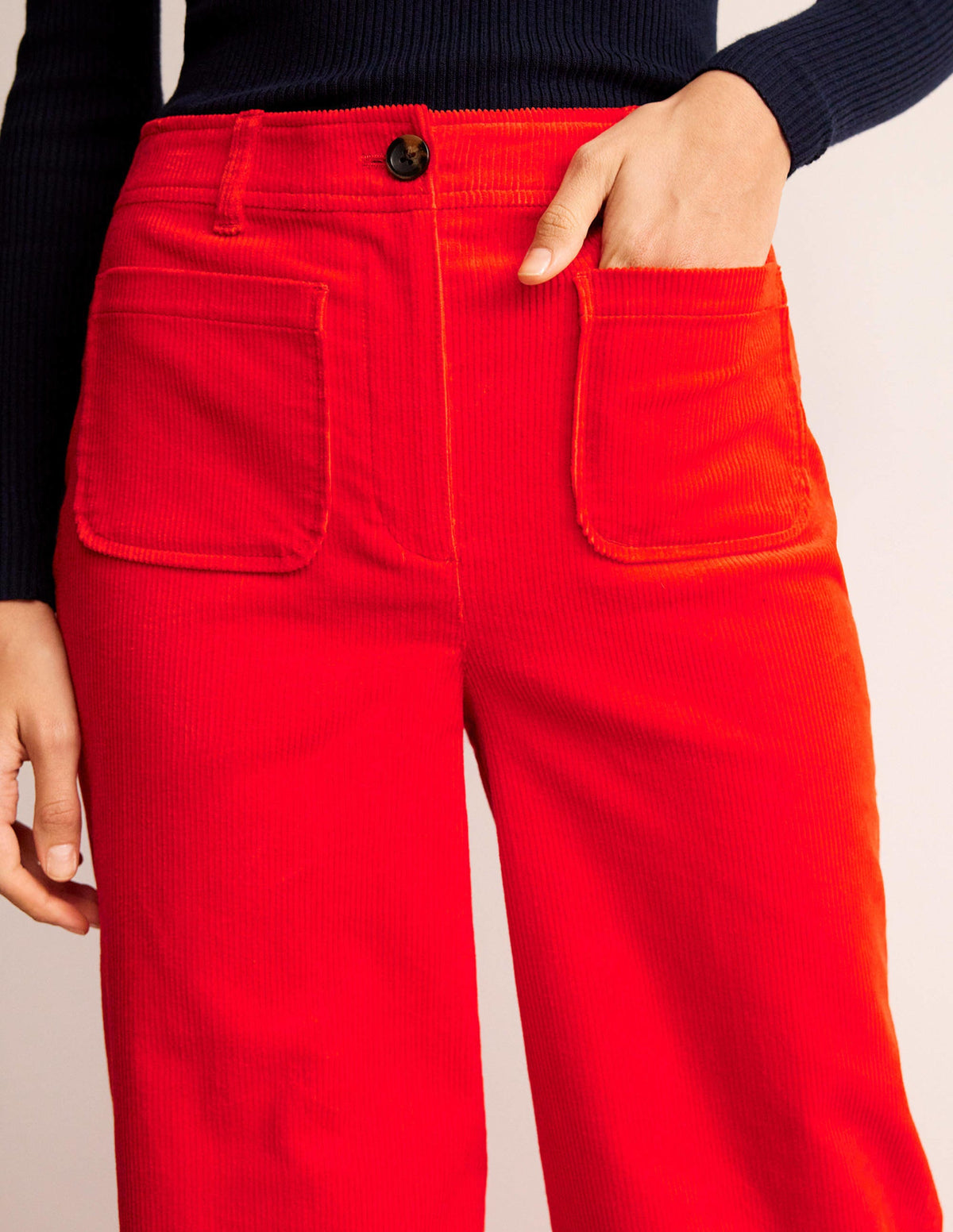 Westbourne Corduroy Trousers-Admiral - Image 5