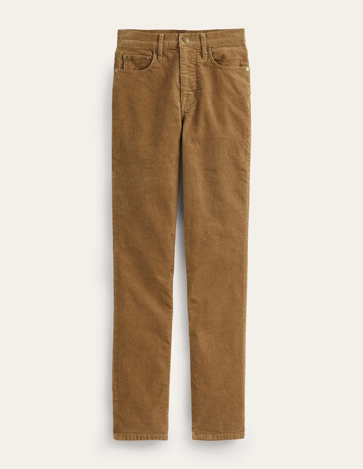 Schmal geschnittene Cord-Jeans mit 5 Taschen-Kamelbraun-6