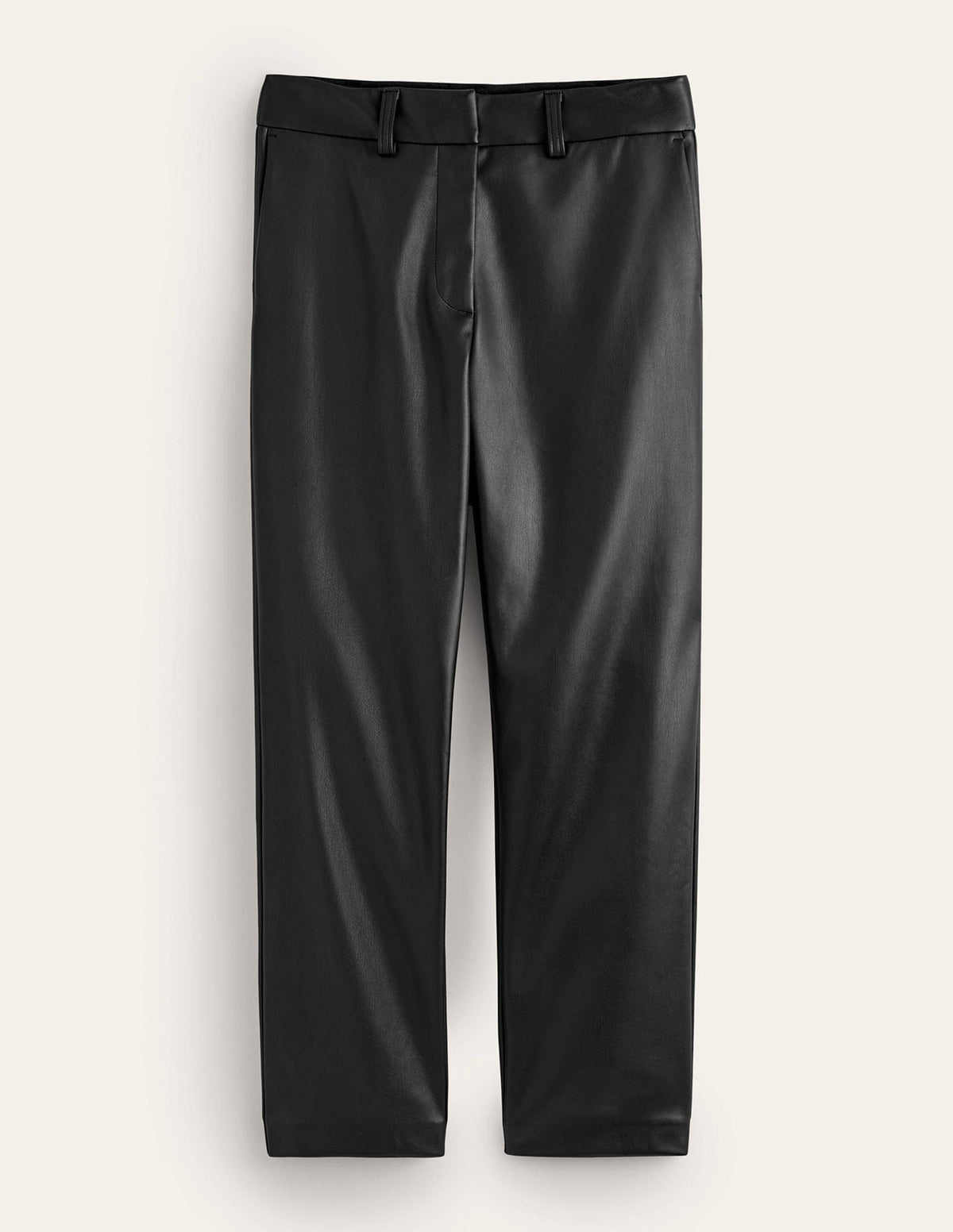 Zigarettenhose aus Kunstleder-Schwarz - Image 5