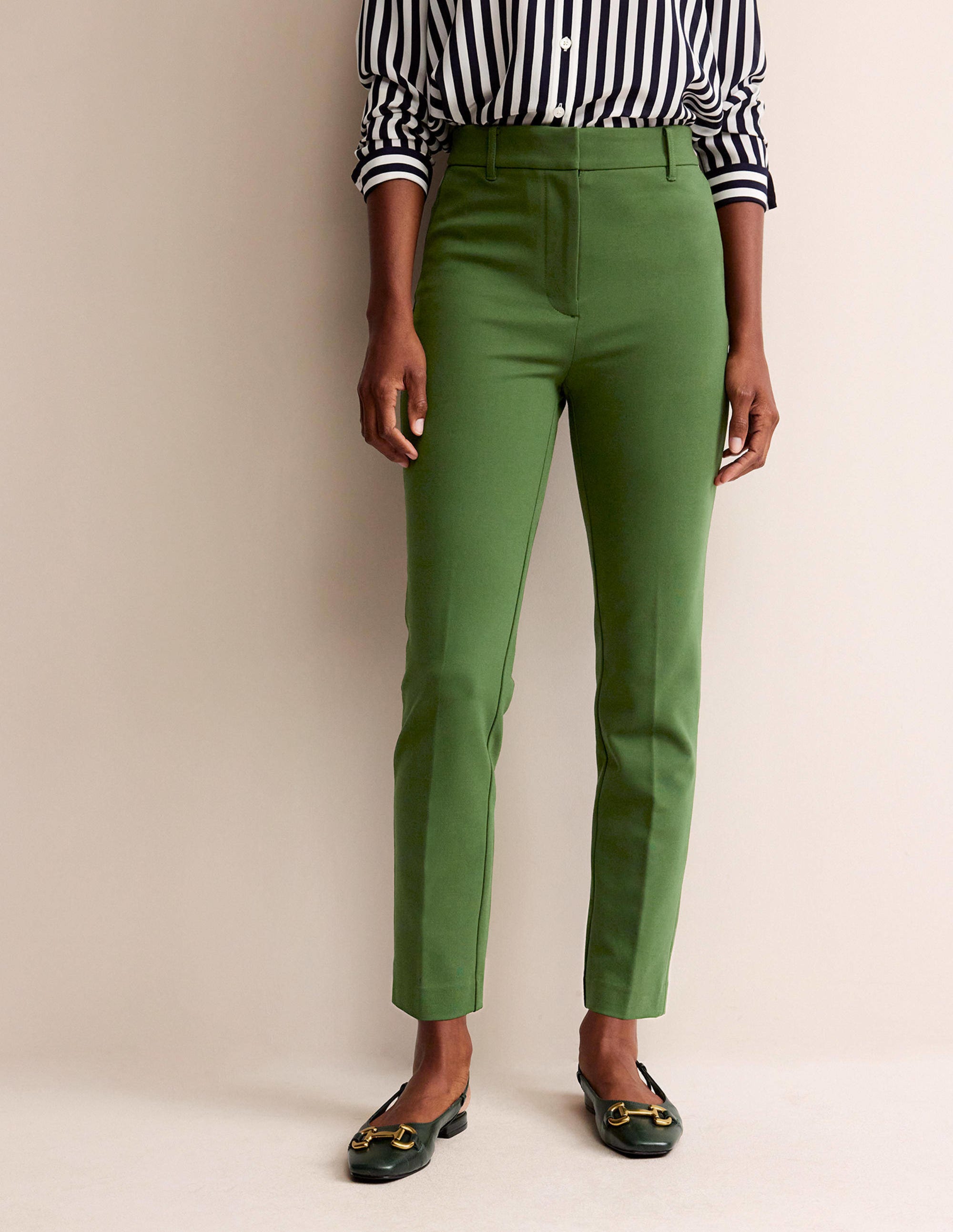 Pantalon Highgate en point de Rome-Vert hivernal - Image 4
