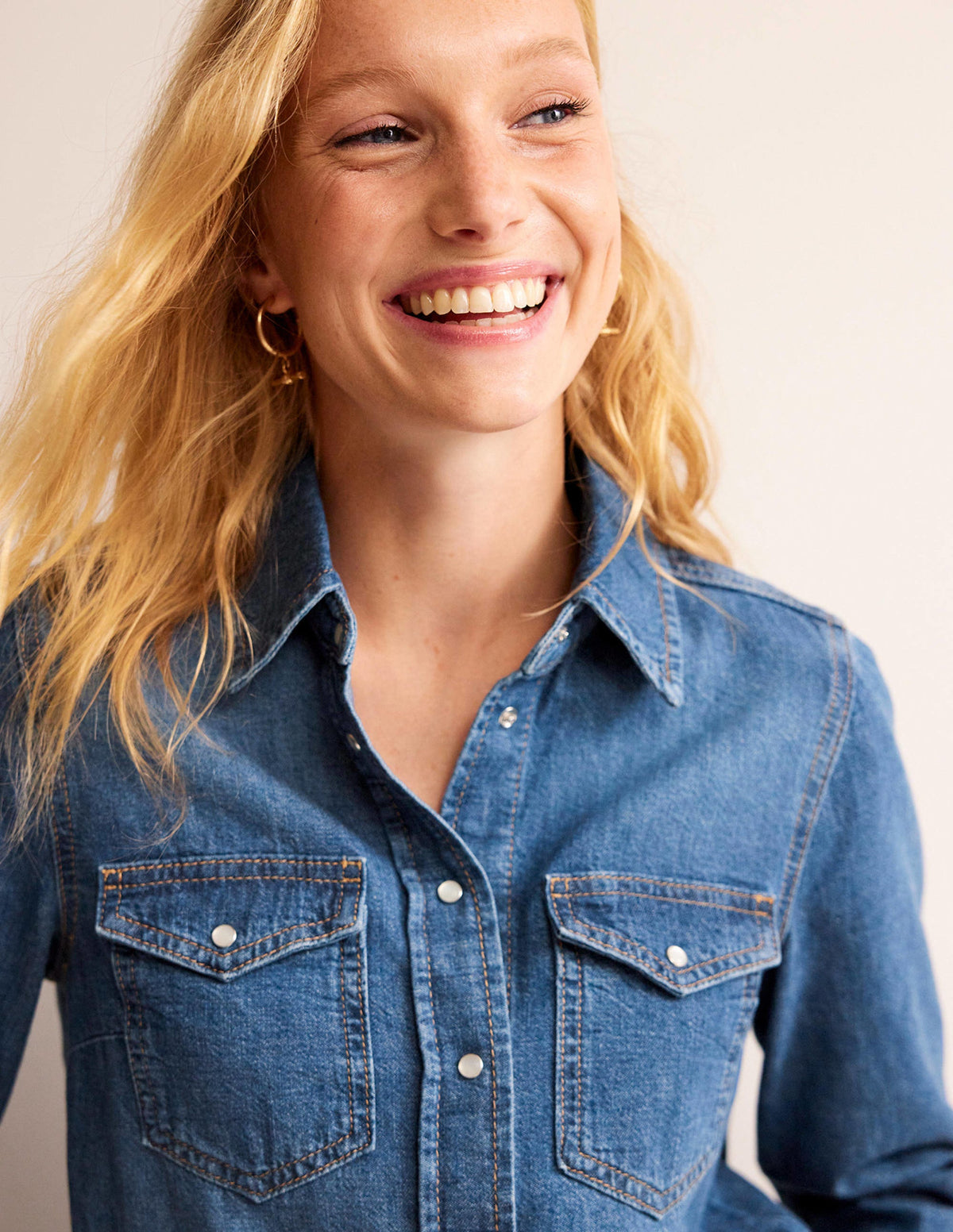 Gerade geschnittener Jeansrock-Denim - Image 2