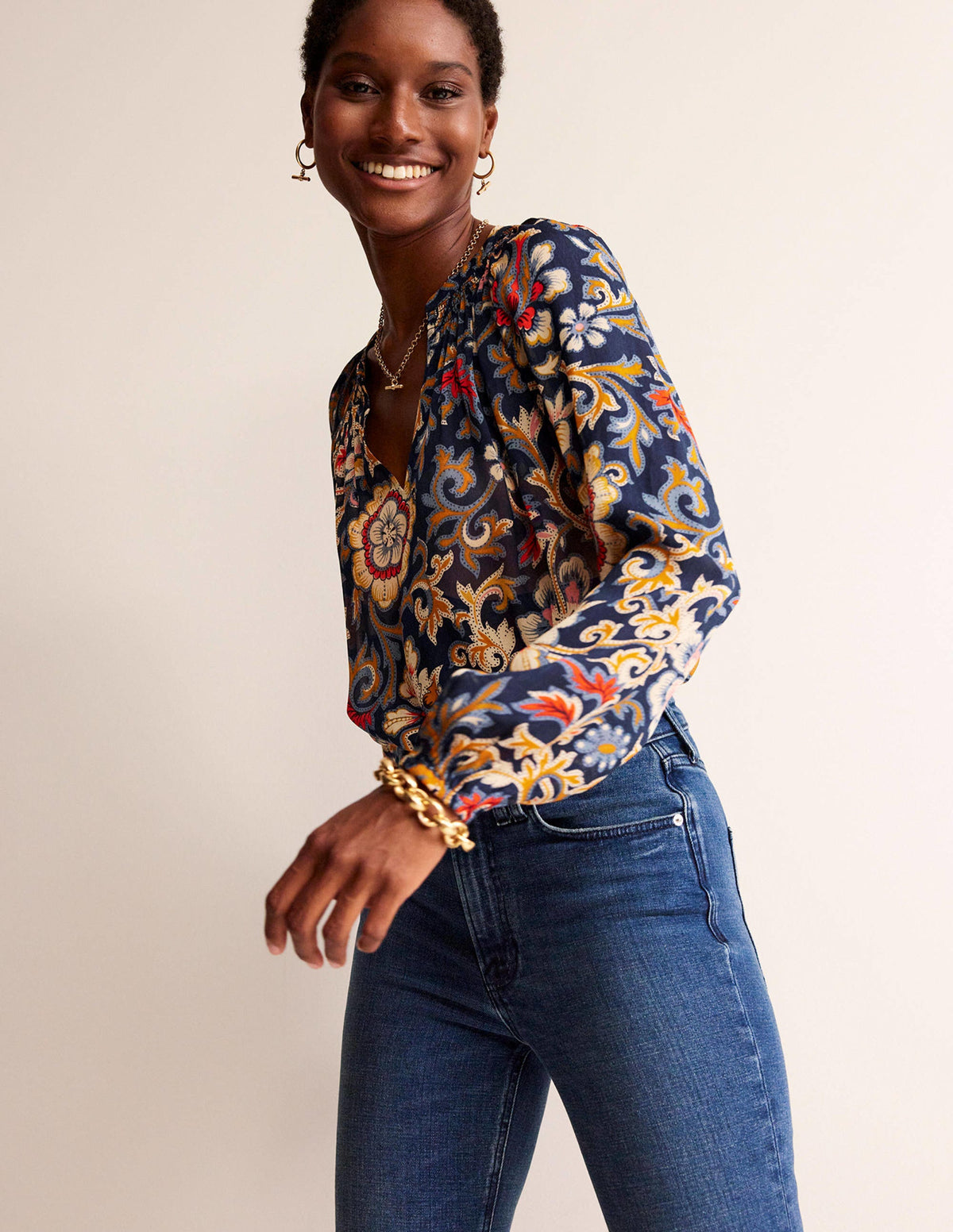 Top Grace-Multi, motif Botanic Lawn-4