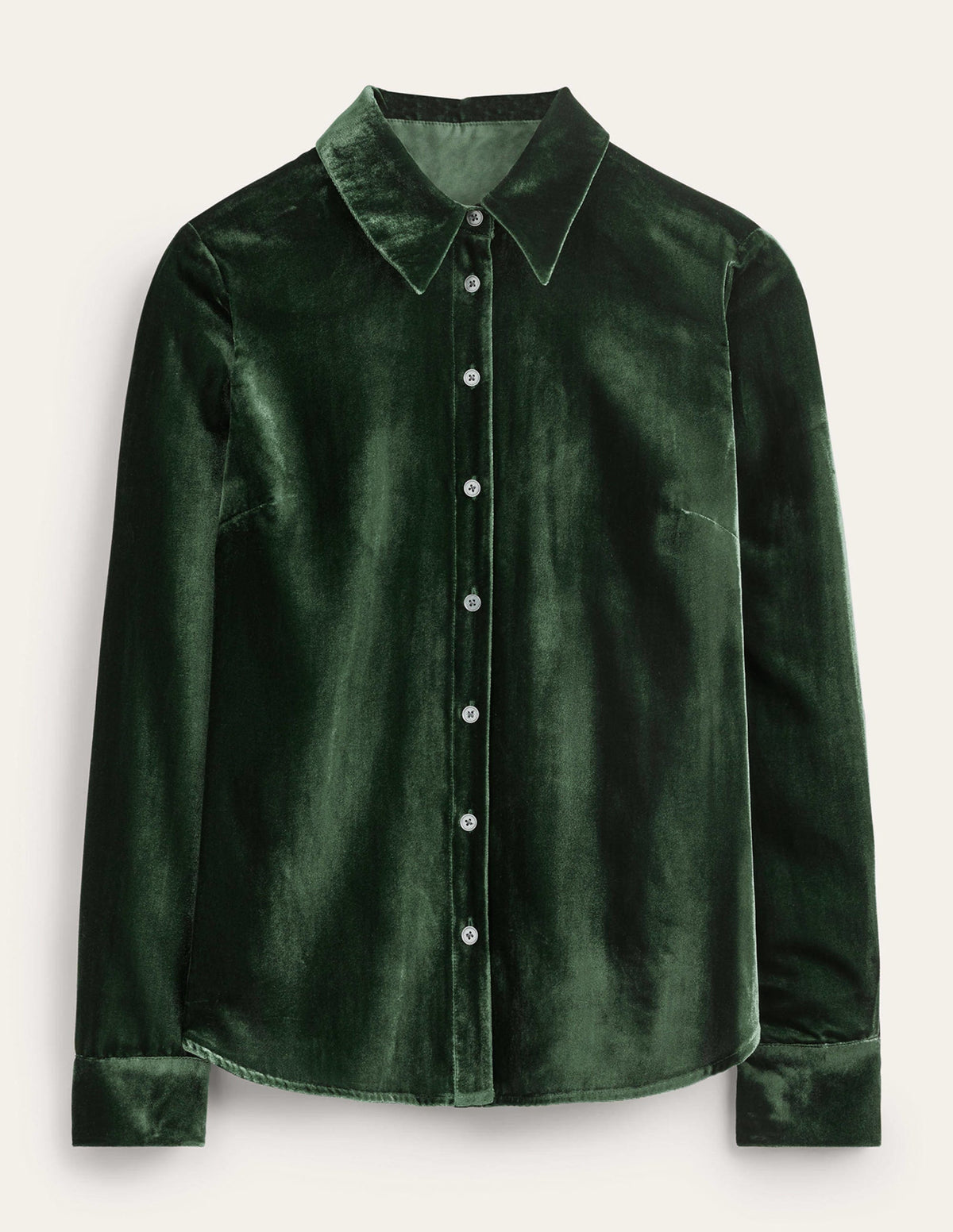 Sienna Velvet Shirt-Chatsworth Green - Image 6