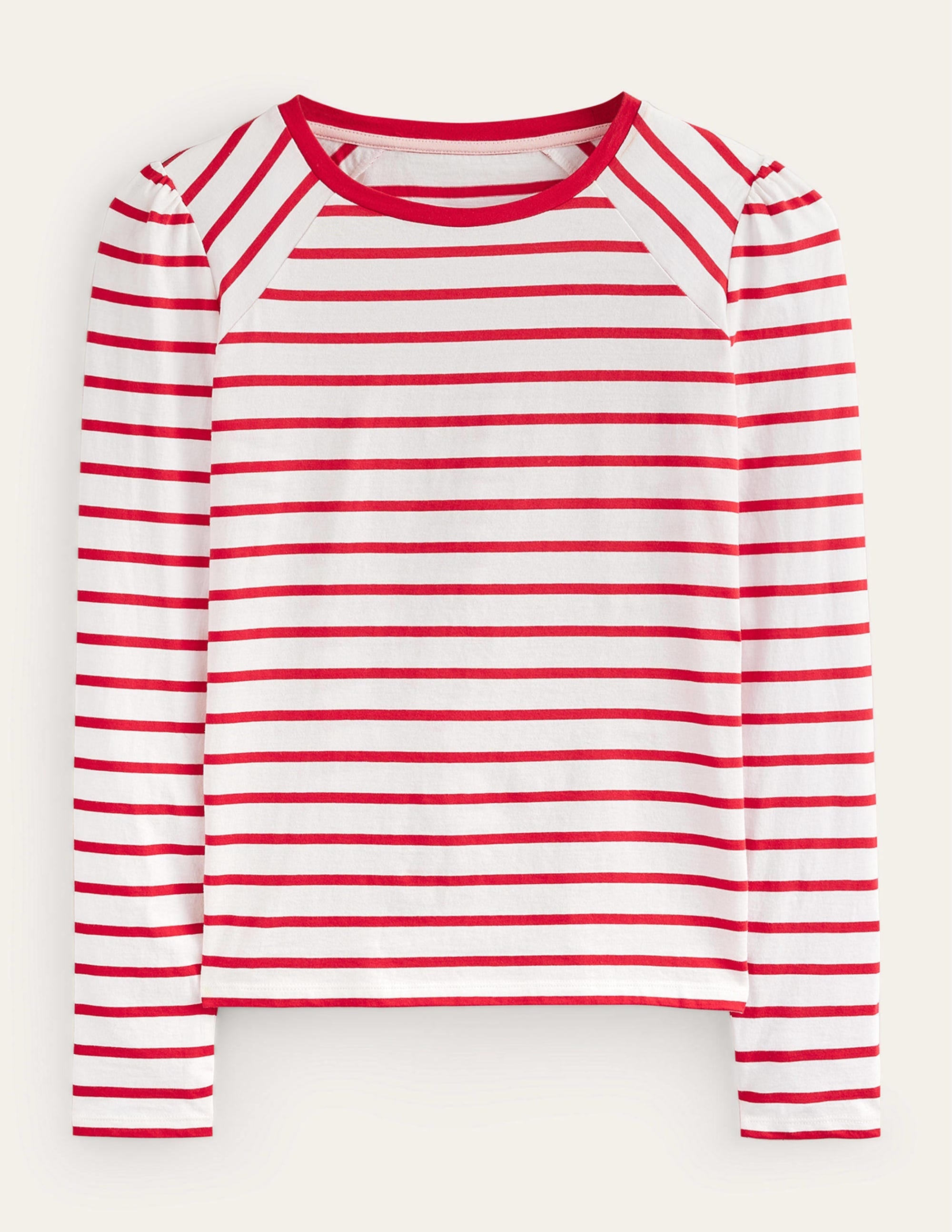 Arabella Gestreiftes T-Shirt-Pepperoni, Naturweiß - Image 5