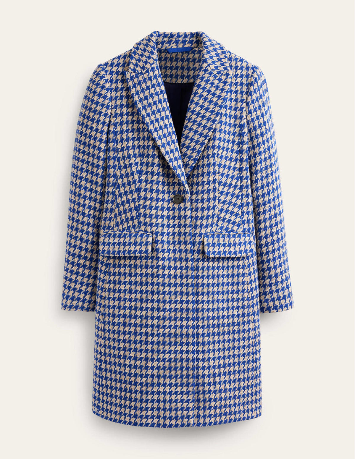 Manteau Canterbury Interest-Pied-de-poule bleu et ivoire-6