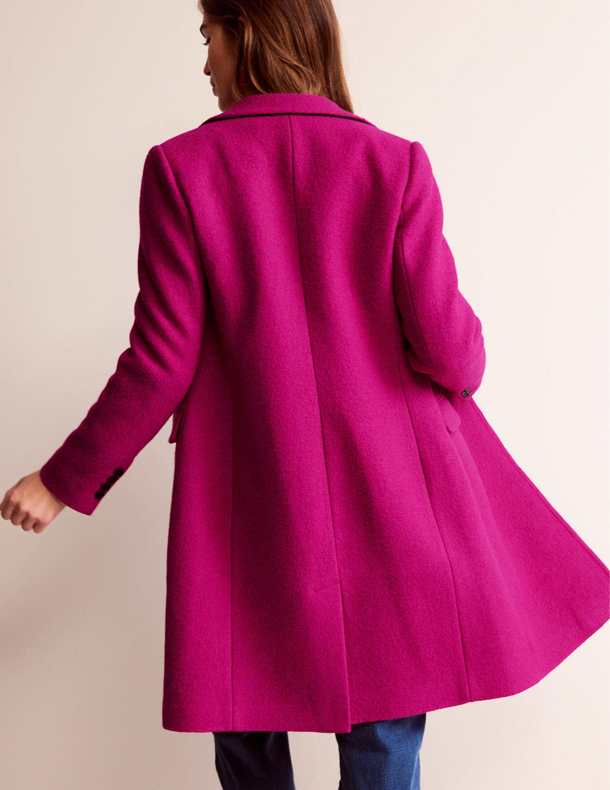 Canterbury Texturierter Mantel-Magenta-3