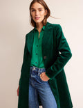 Canterbury Velvet Coat-Emerald Night