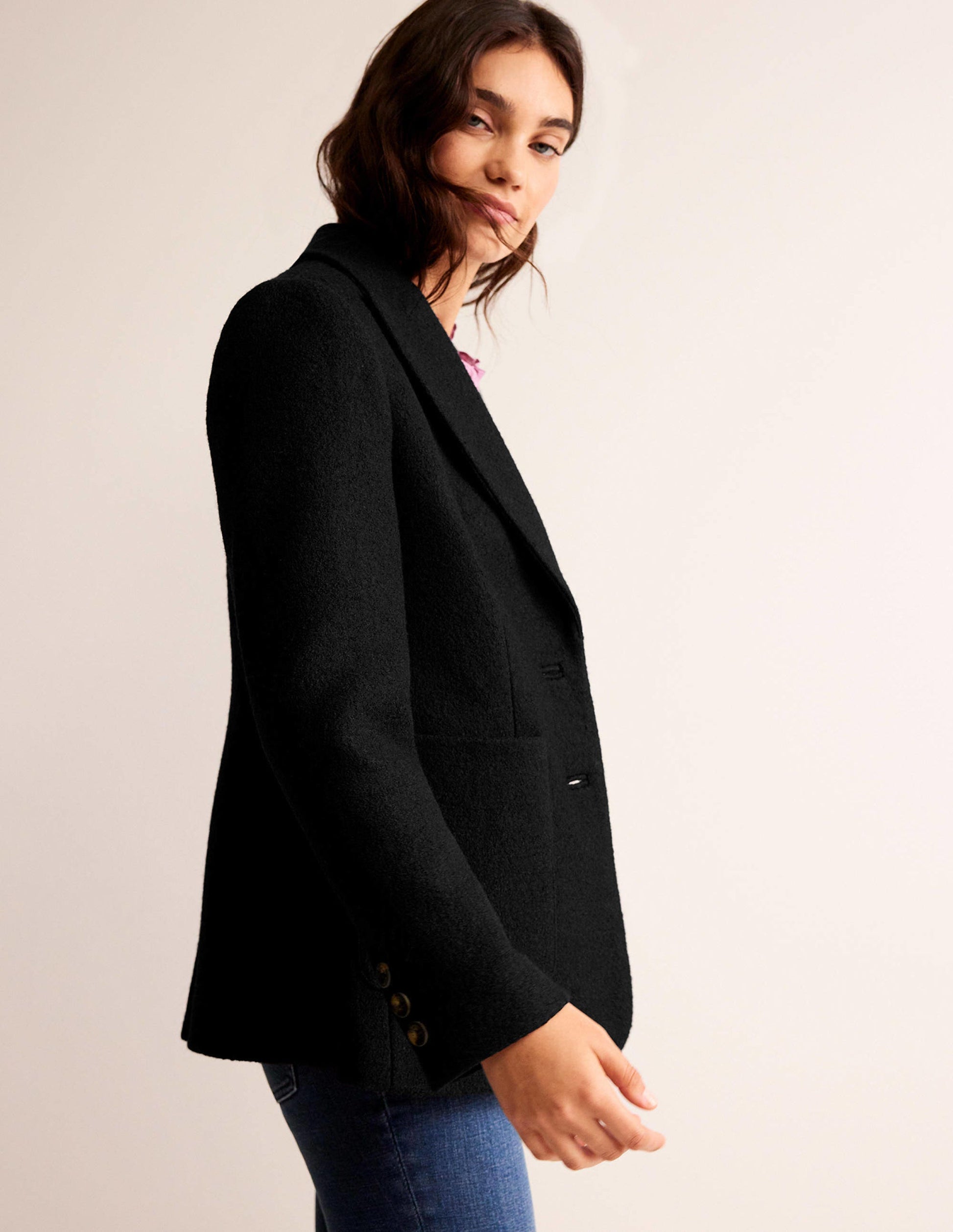 Der Marylebone Blazer mit Struktur-Schwarz-4