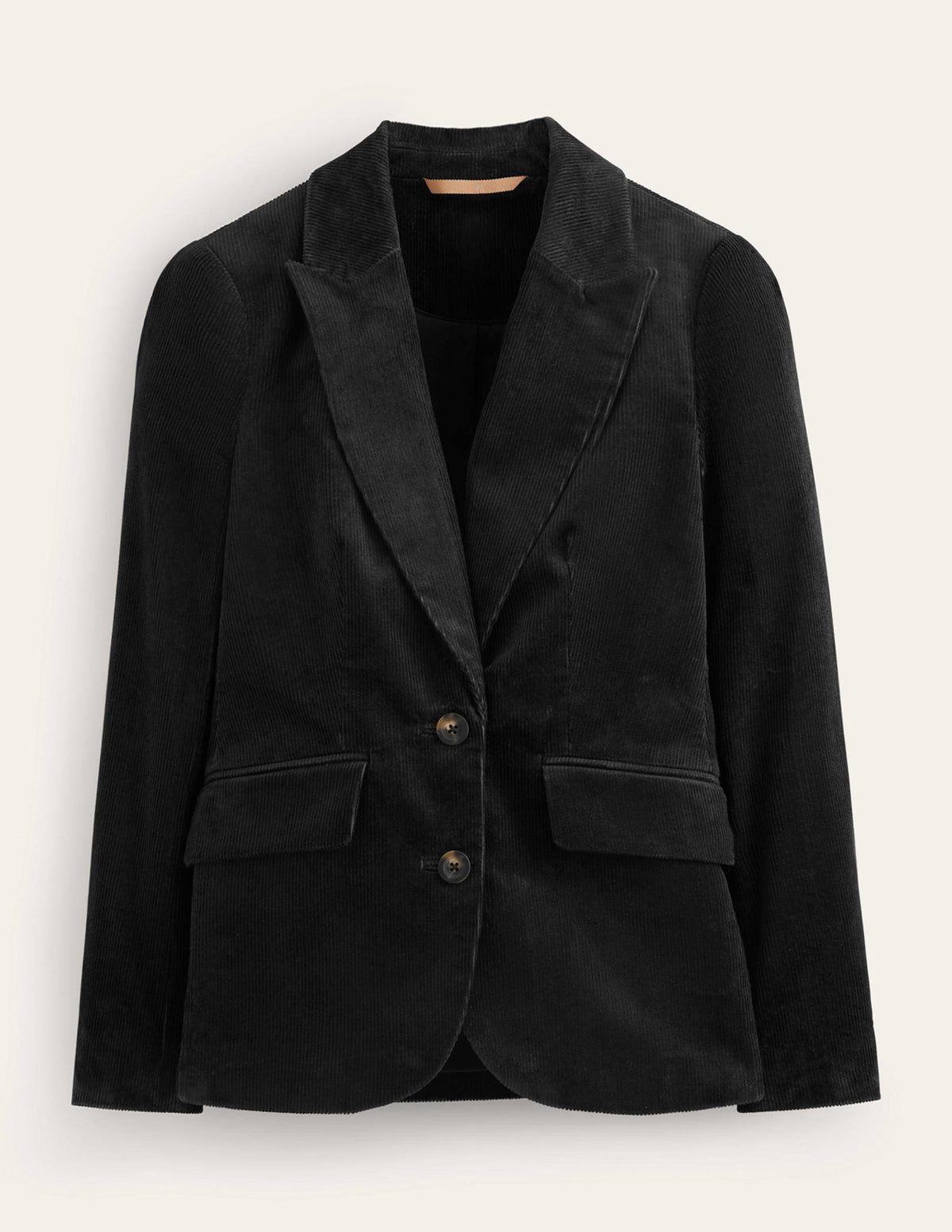 Marylebone Cord Blazer-Black-7
