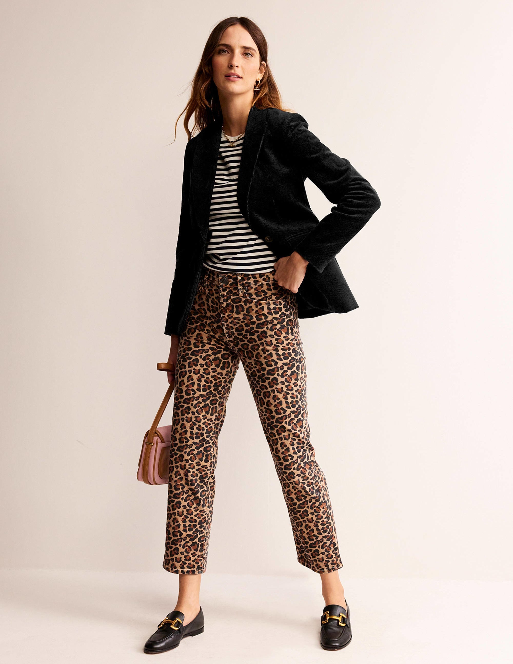Marylebone Cord Blazer-Black - Image 5