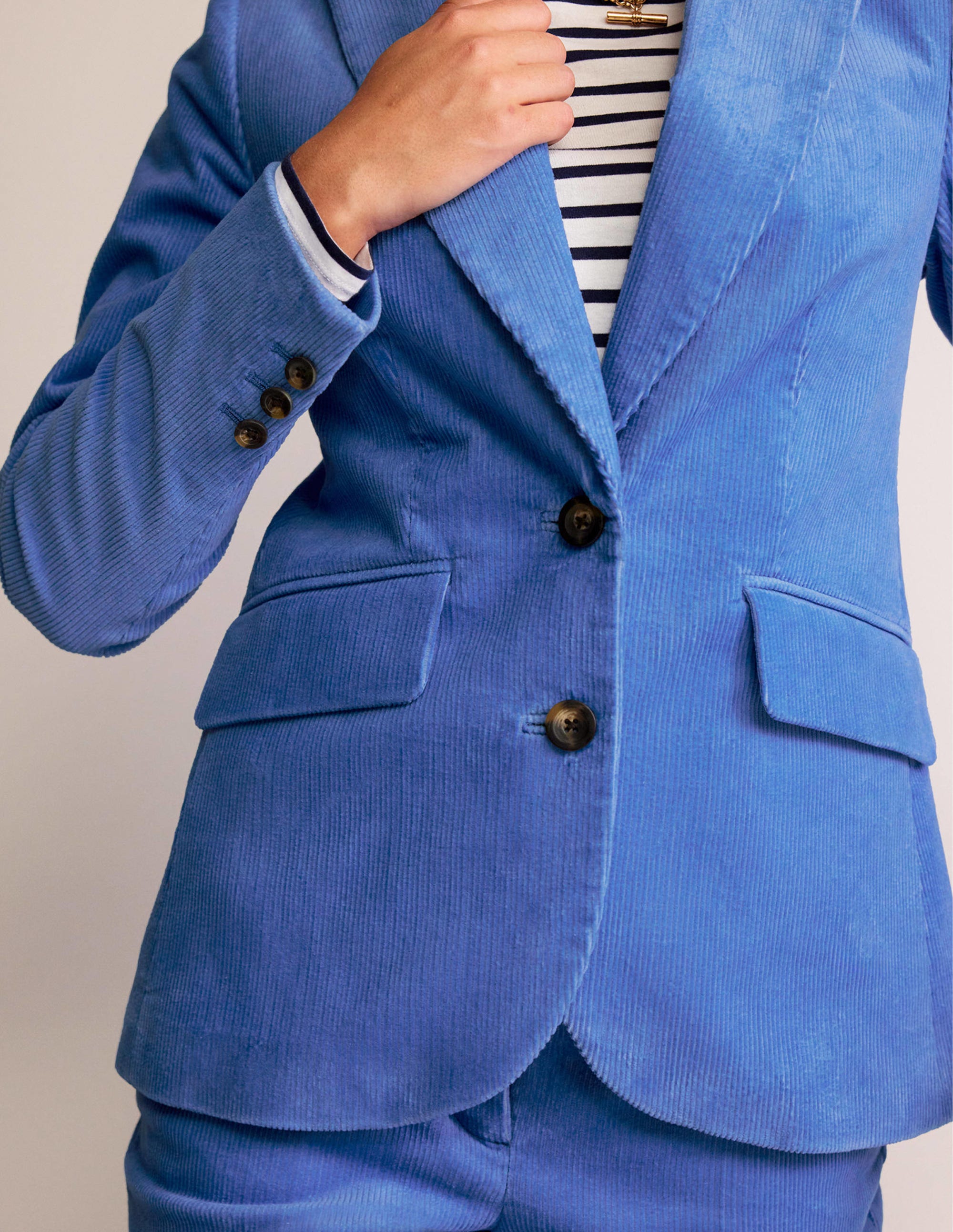 Blazer Marylebone en velours-Marina - Image 2