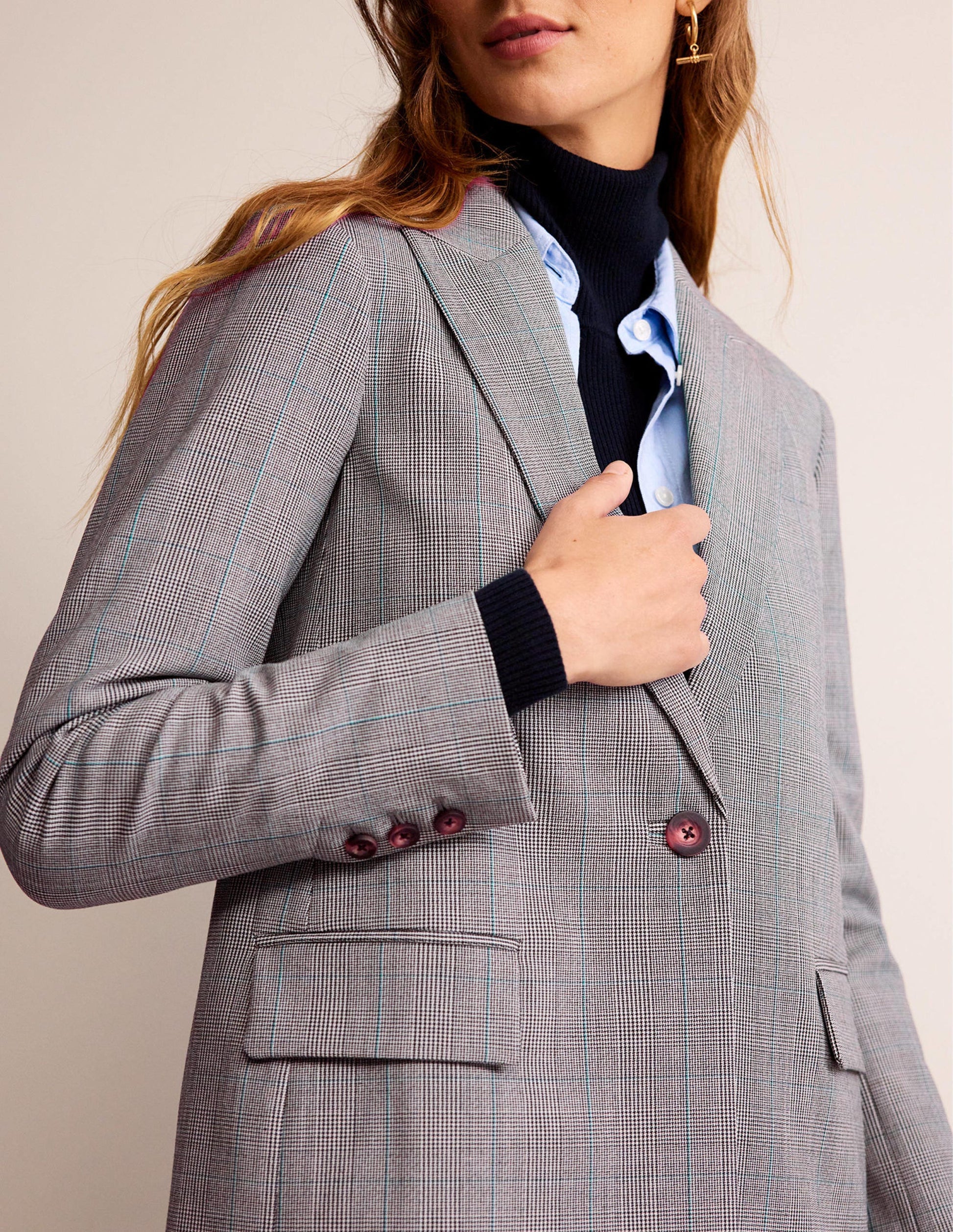 Der Bloomsbury Woll-Blazer-NATURWEIß, ANTHRAZIT UND BLAU-PULVER-2