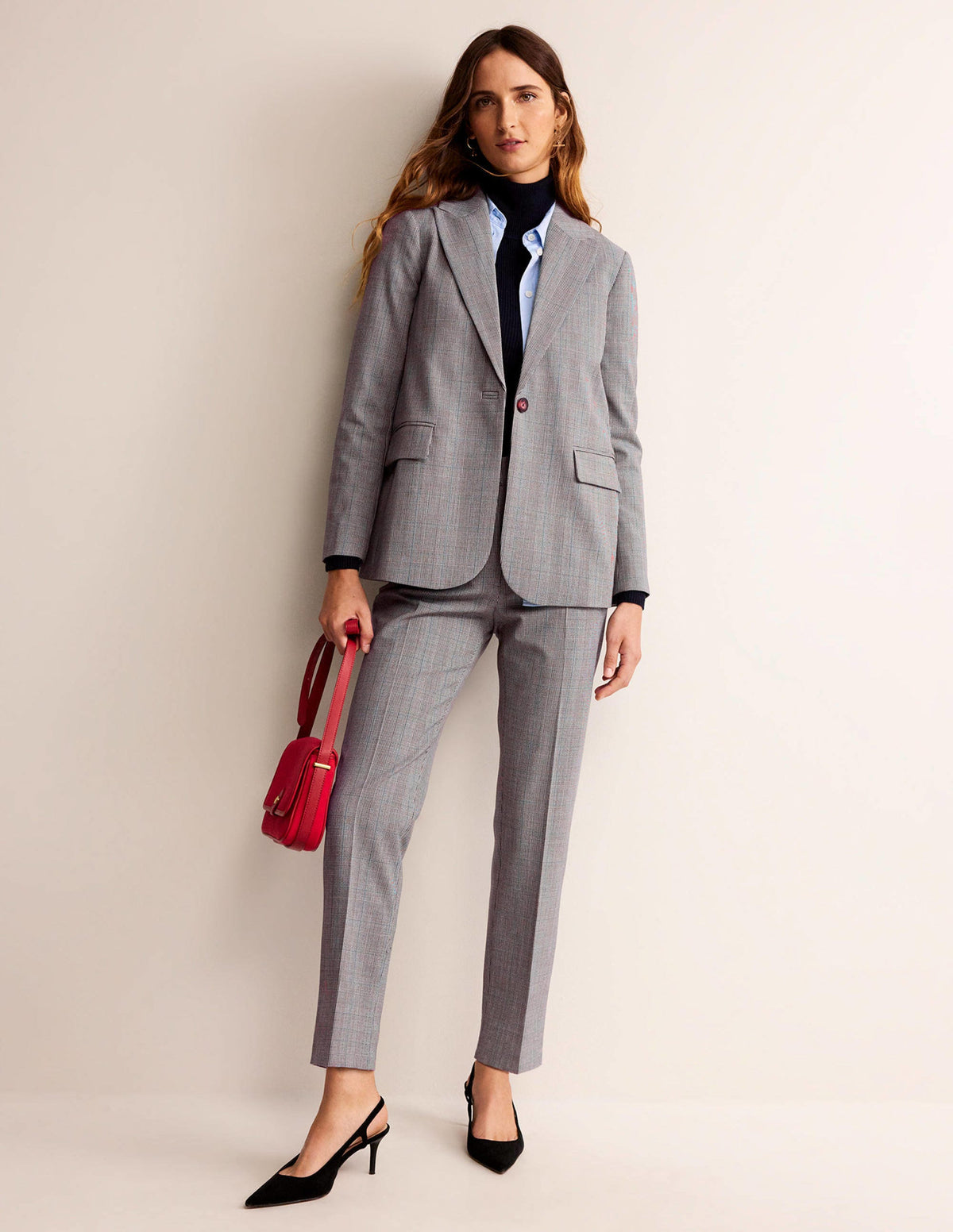 Der Bloomsbury Woll-Blazer-NATURWEIß, ANTHRAZIT UND BLAU-PULVER - Image 5